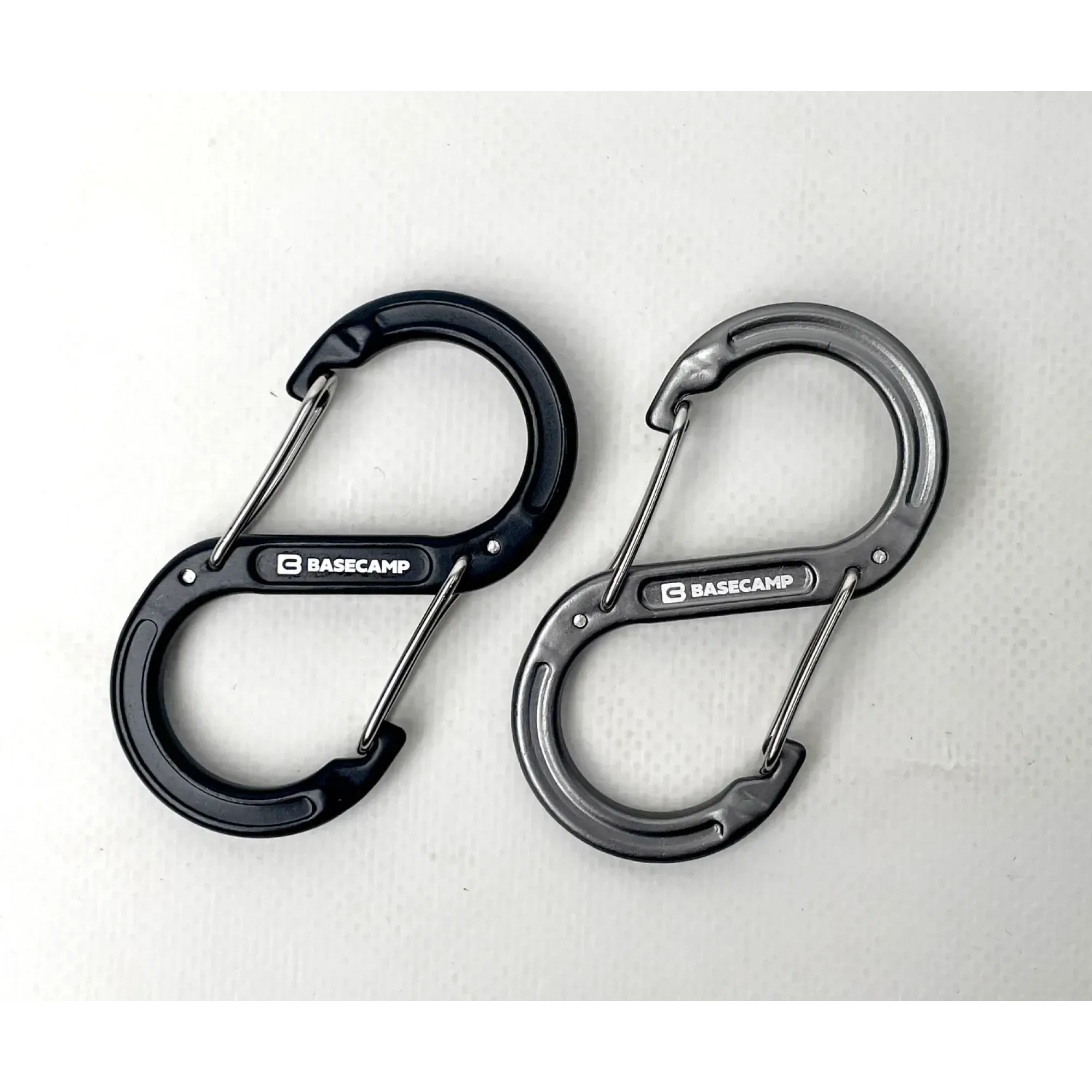 Набір алюмінієвих сервісних карабінів Base Camp Sigma 5 Wire Set, 2 шт, Black/Grey (BCP 61015) - 1 - Robinzon.ua