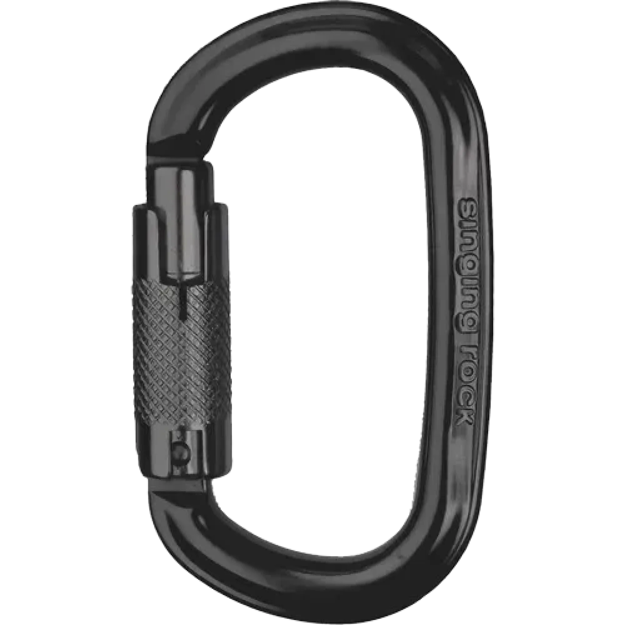 Карабін з муфтою Singing Rock Ozone TWL Oval Black (SR K0017.BB) - Robinzon.ua