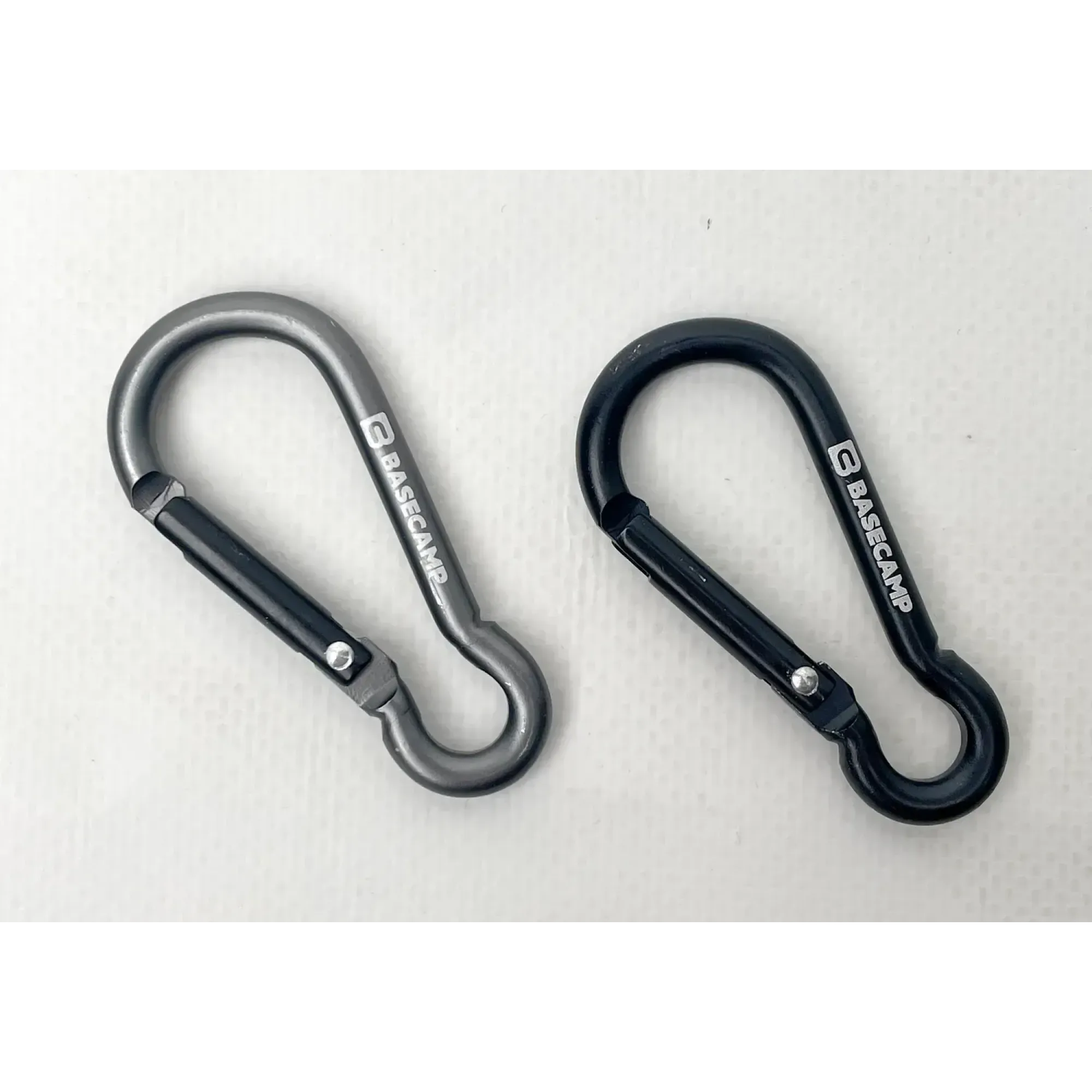 Набір алюмінієвих сервісних карабінів Base Camp Omega 6 Straight Set, 2 шт, Black/Grey (BCP 61215) - 1 - Robinzon.ua