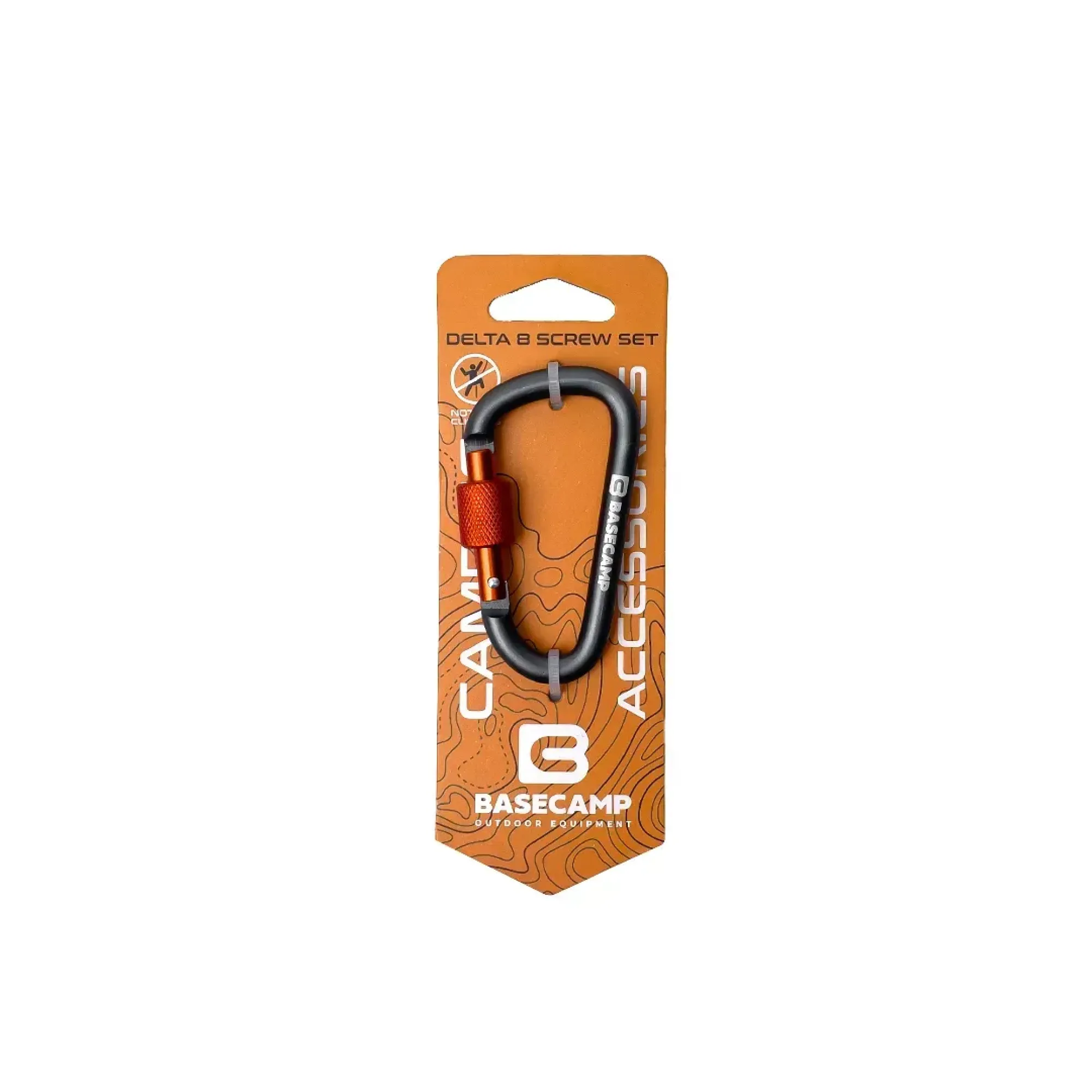 Карабін алюмінієвий сервісний Base Camp Delta 8 Screw Set, Grey (BCP 61116) - Robinzon.ua