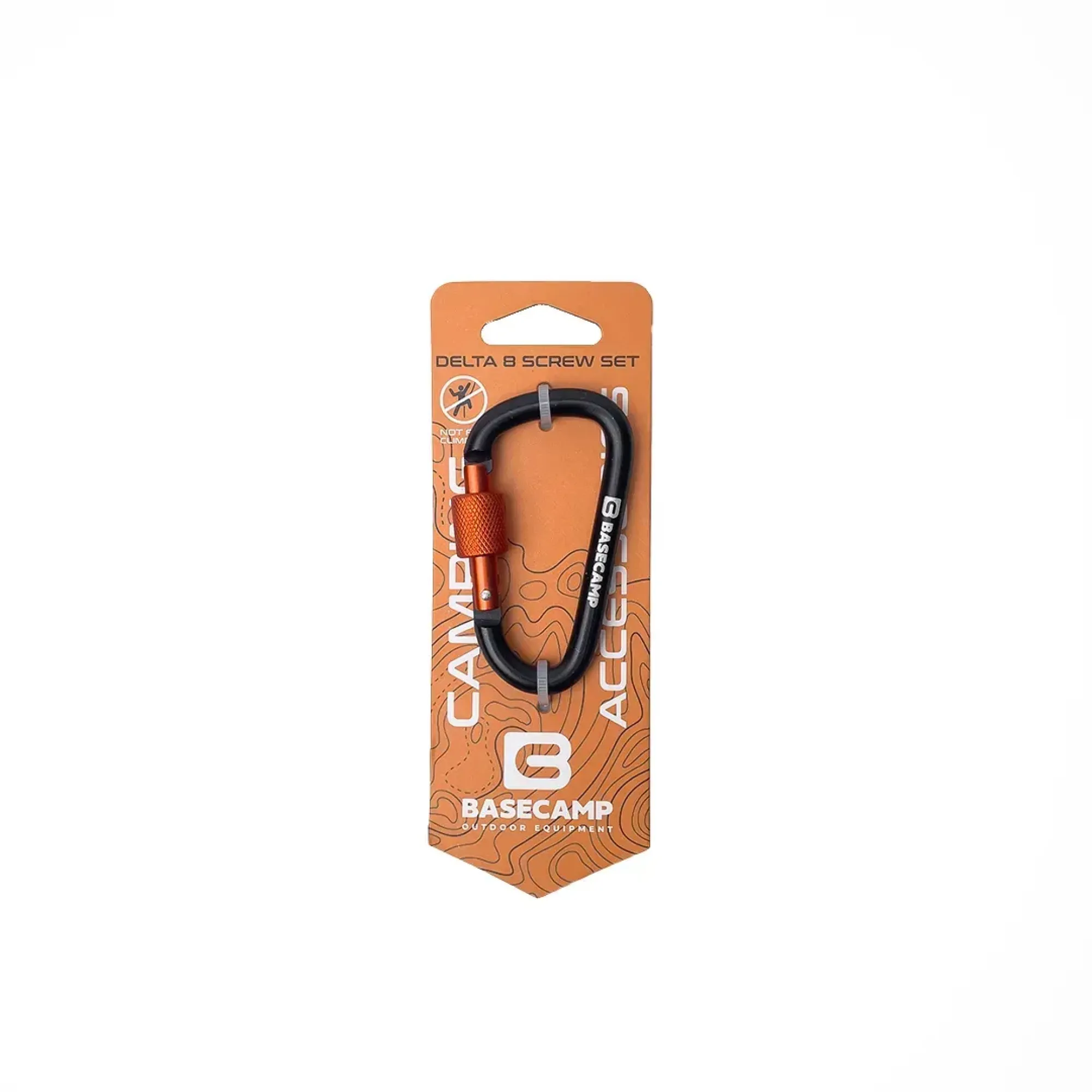 Карабін алюмінієвий сервісний Base Camp Delta 8 Screw Set, Black (BCP 61115) - Robinzon.ua