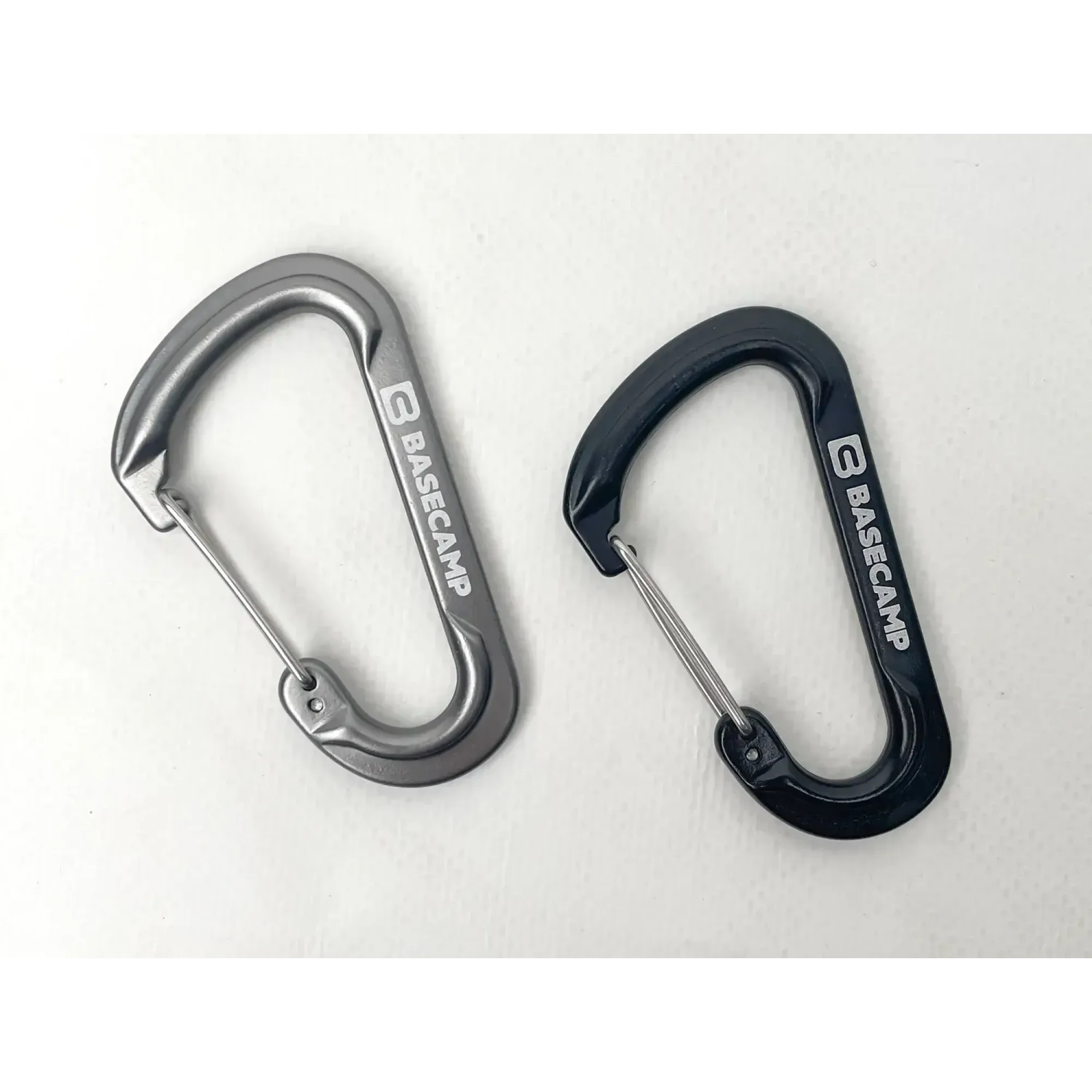 Набір алюмінієвих карабінів Base Camp Delta 7 Wire Set, 2 шт, Black/Grey (BCP 60915) - 1 - Robinzon.ua