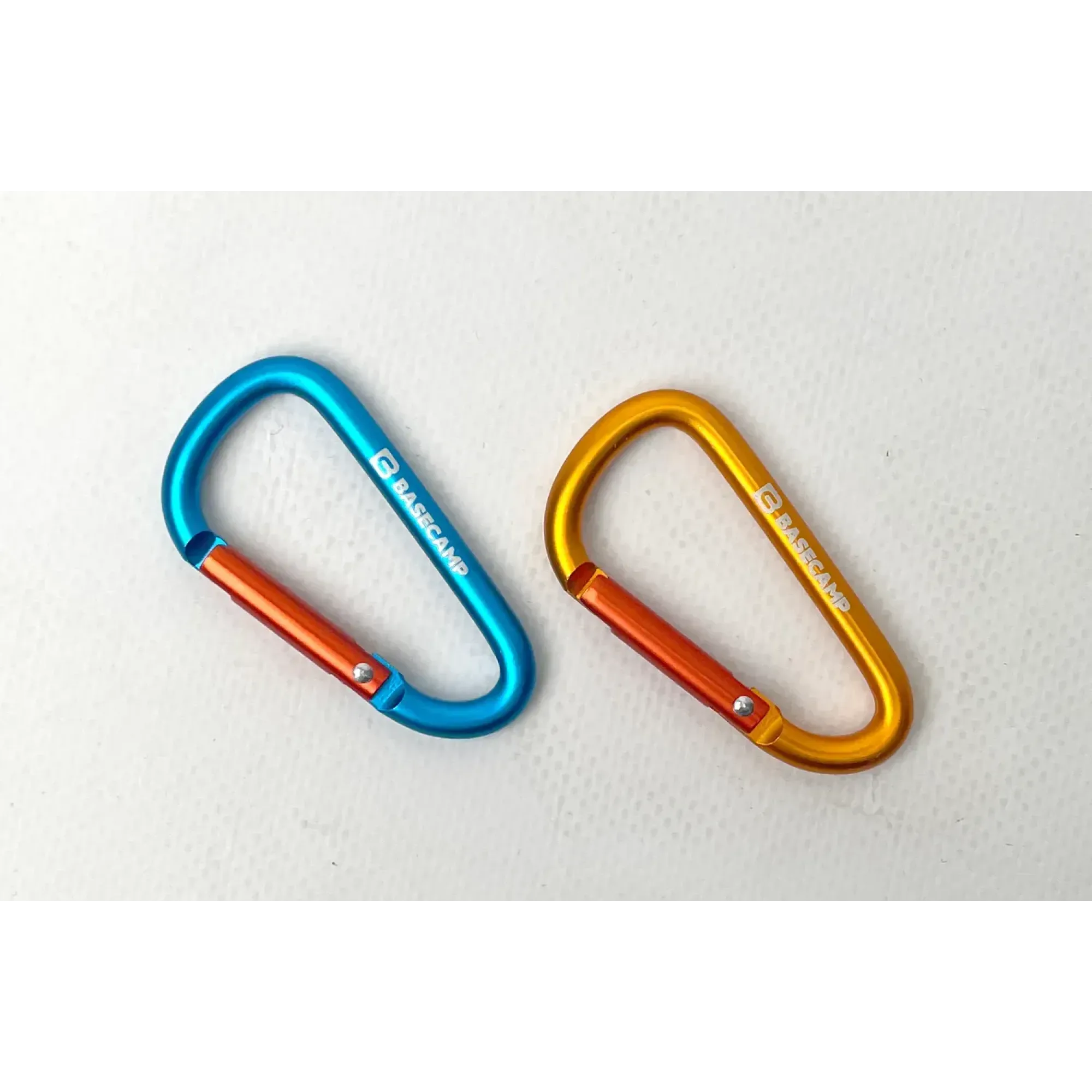 Набір алюмінієвих сервісних карабінів Base Camp Delta 6 Straight Set, 2 шт, Blue/Orange (BCP 61416) - 1 - Robinzon.ua