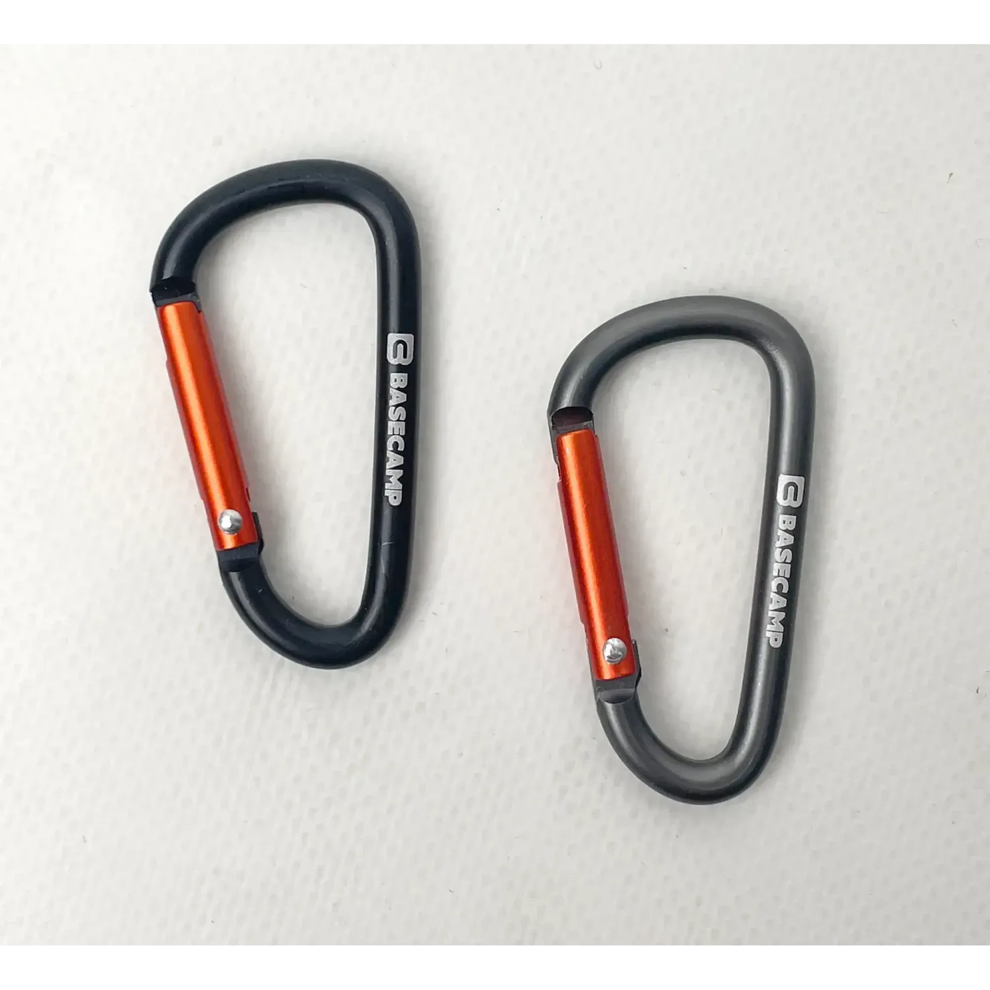 Набір алюмінієвих сервісних карабінів Base Camp Delta 6 Straight Set, 2 шт, Black/Grey (BCP 61415) - 1 - Robinzon.ua