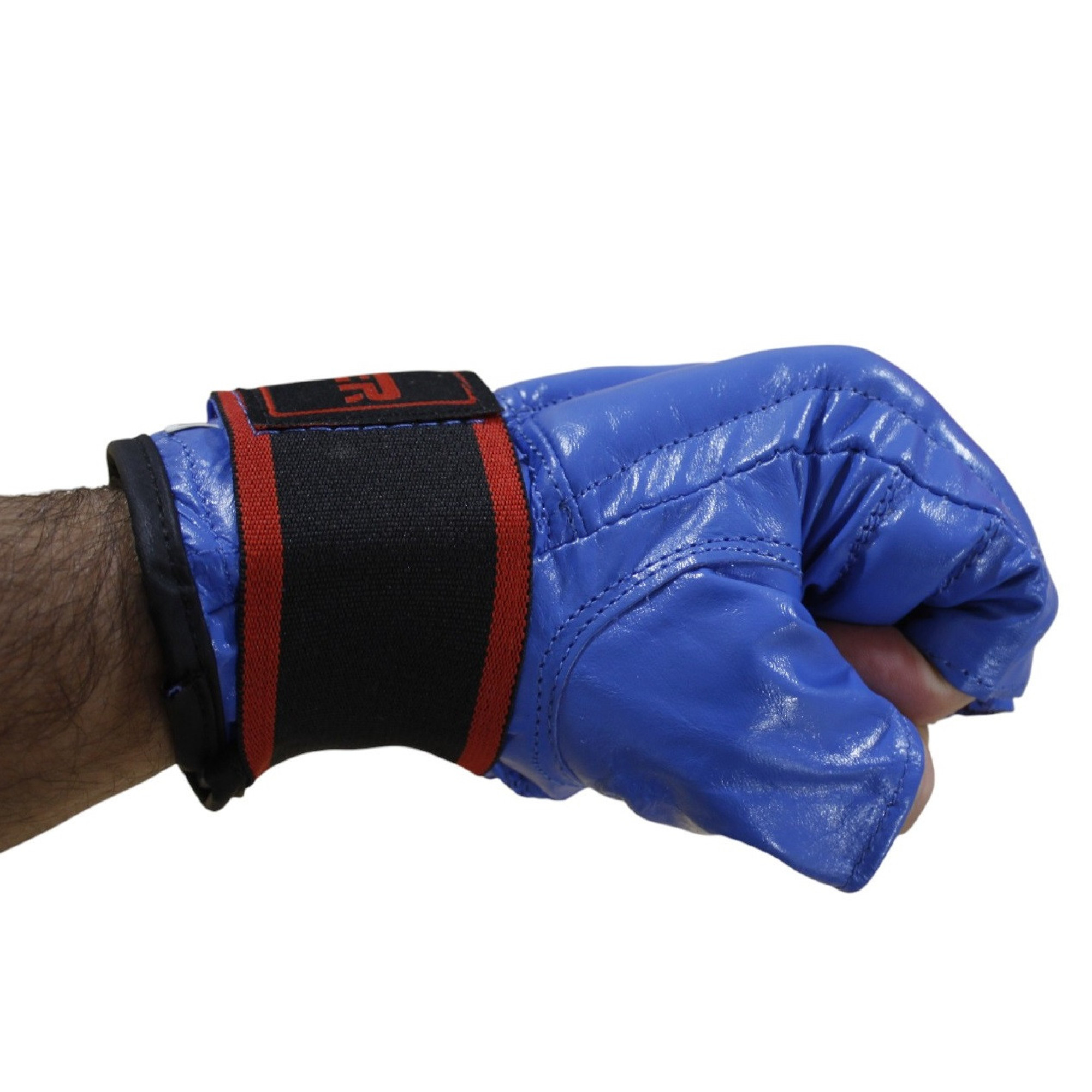 Рукавички шингарты шкіряні SPRINTER на липучці сині - 5 - Robinzon.ua