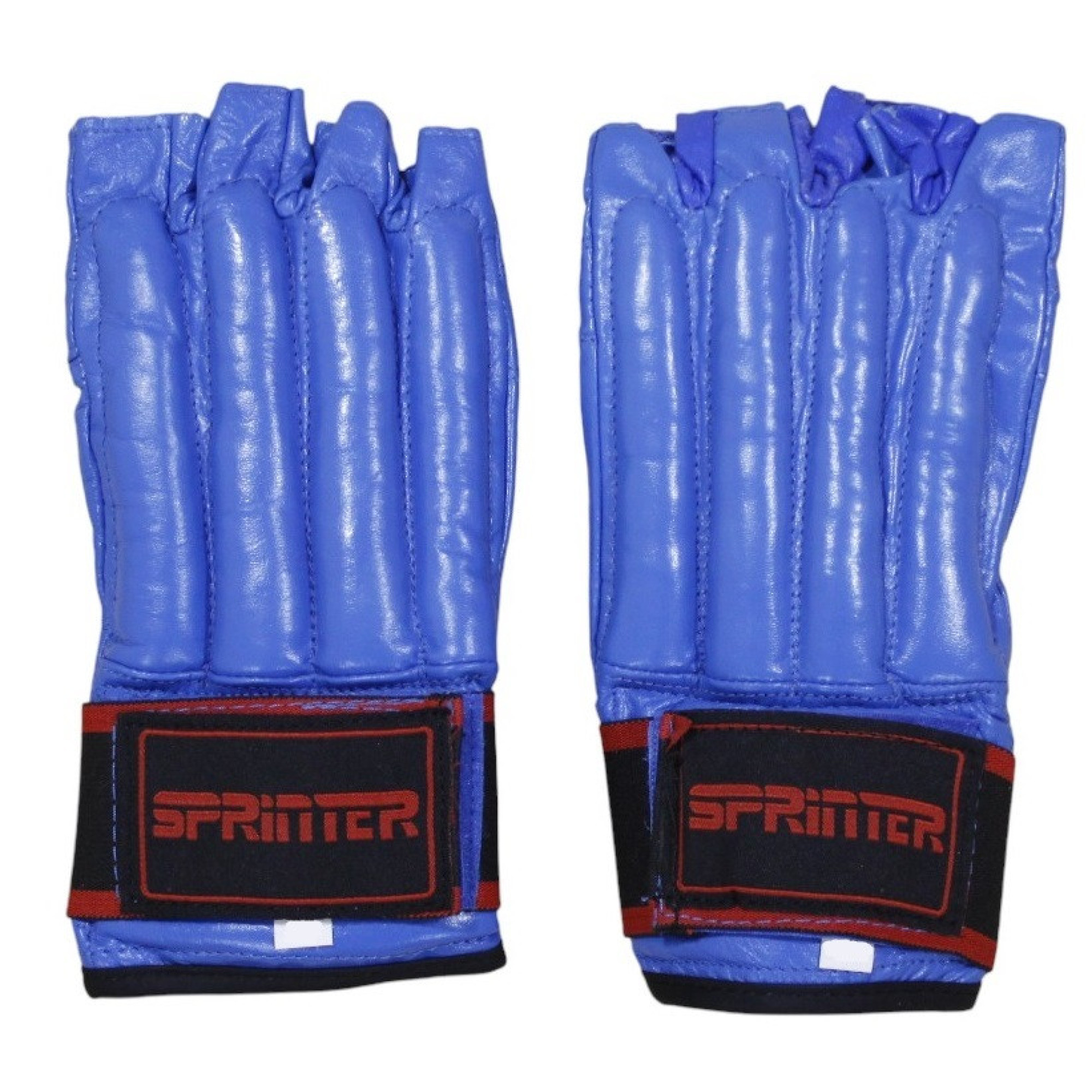 Рукавички шингарти шкіряні SPRINTER на липучці синій M - Robinzon.ua