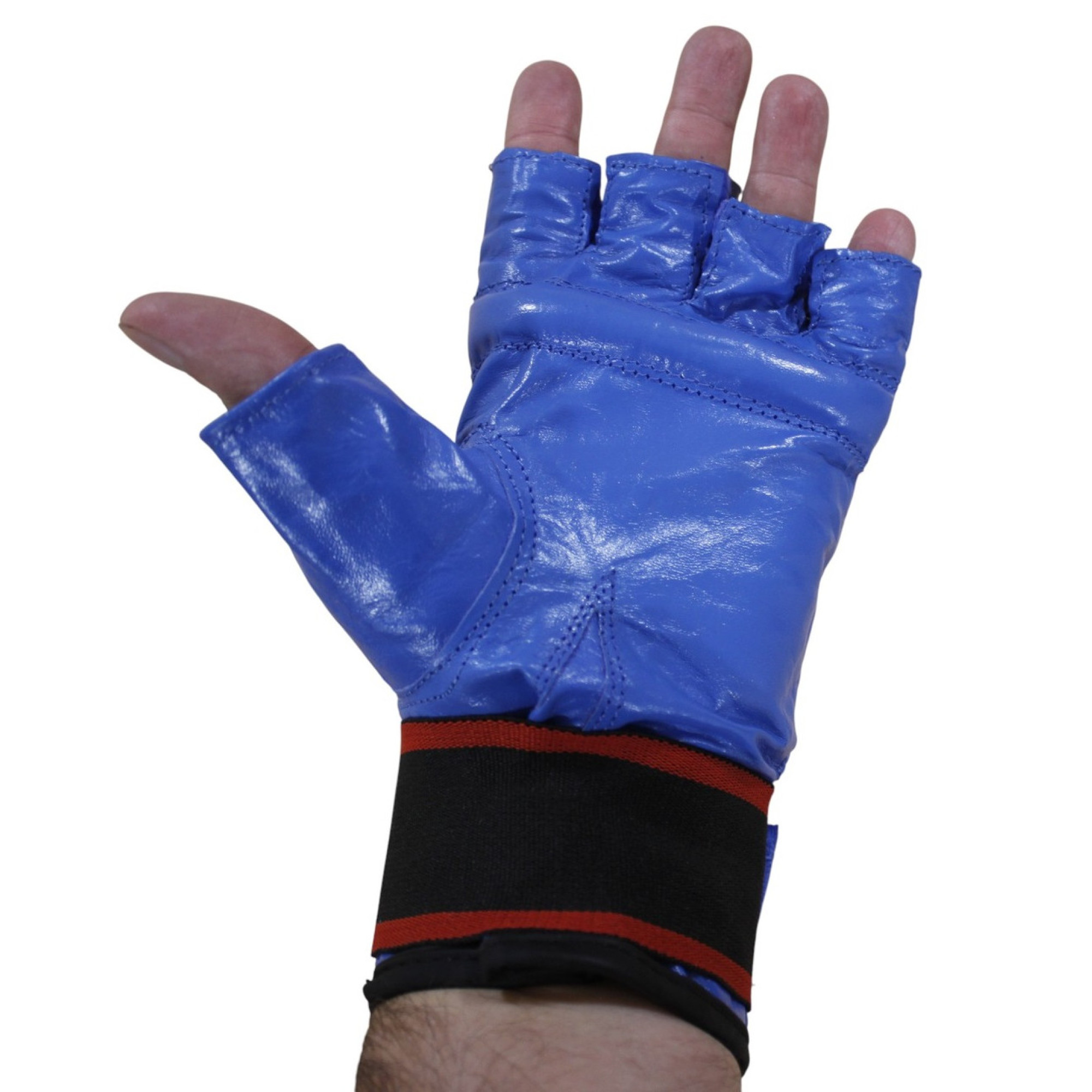 Рукавички шингарти шкіряні SPRINTER на липучці синій M - 3 Рукавички шингарти шкіряні SPRINTER на липучці синій M - 3 - Robinzon.ua