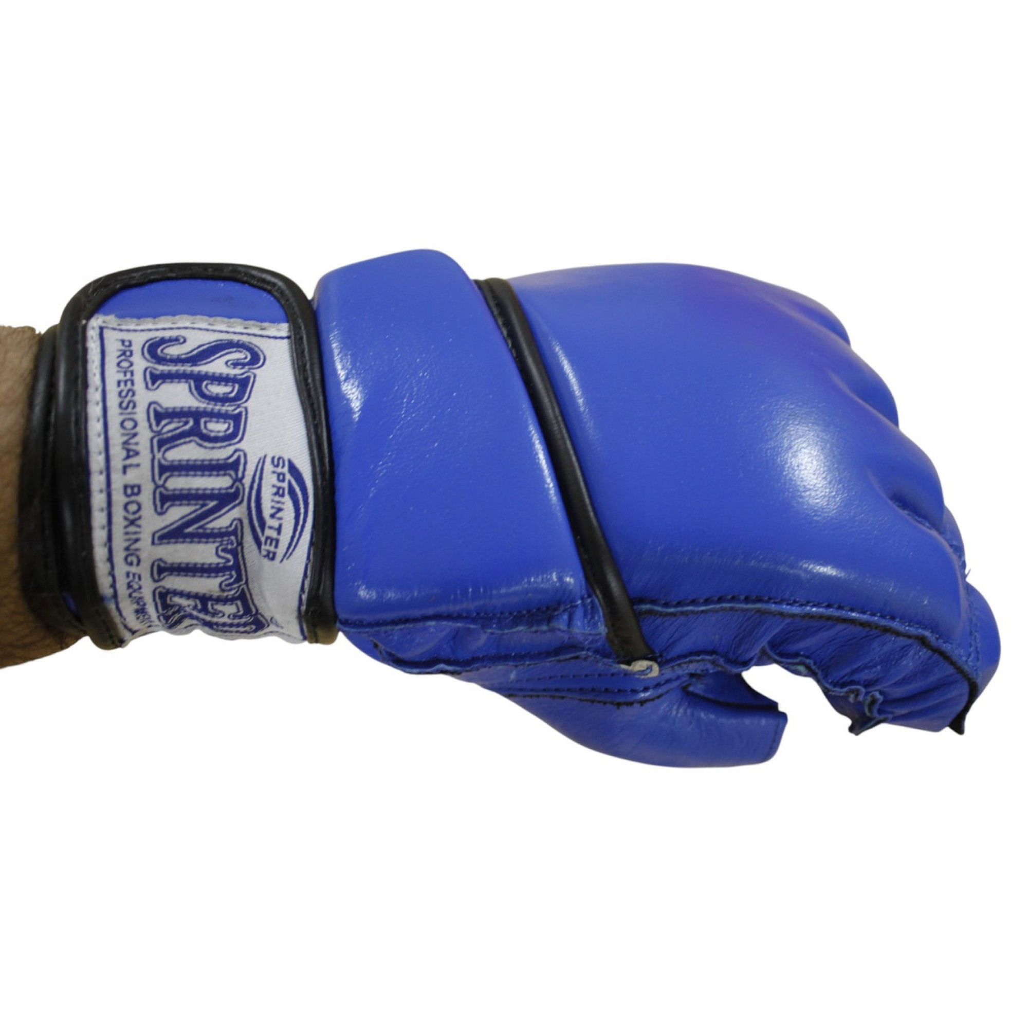 Рукавички для єдиноборств Sprinter - сині, шкіра - 6 - Robinzon.ua
