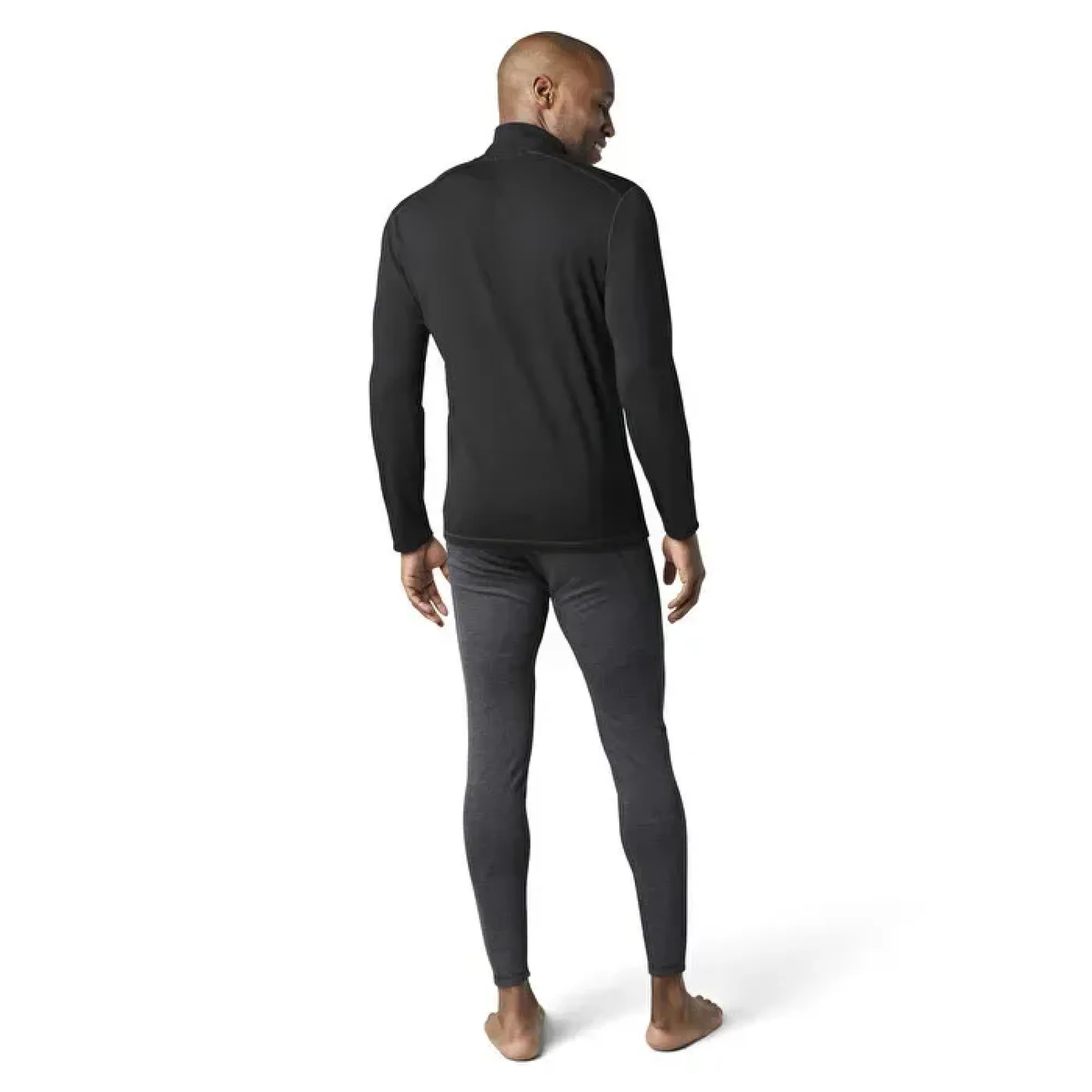 Термофутболка з довгим рукавом чоловіча Smartwool Men's Classic Thermal Merino Base Layer 1/4 Zip Boxed, Black, M (SW SW002822.001-M) - 2 - Robinzon.ua