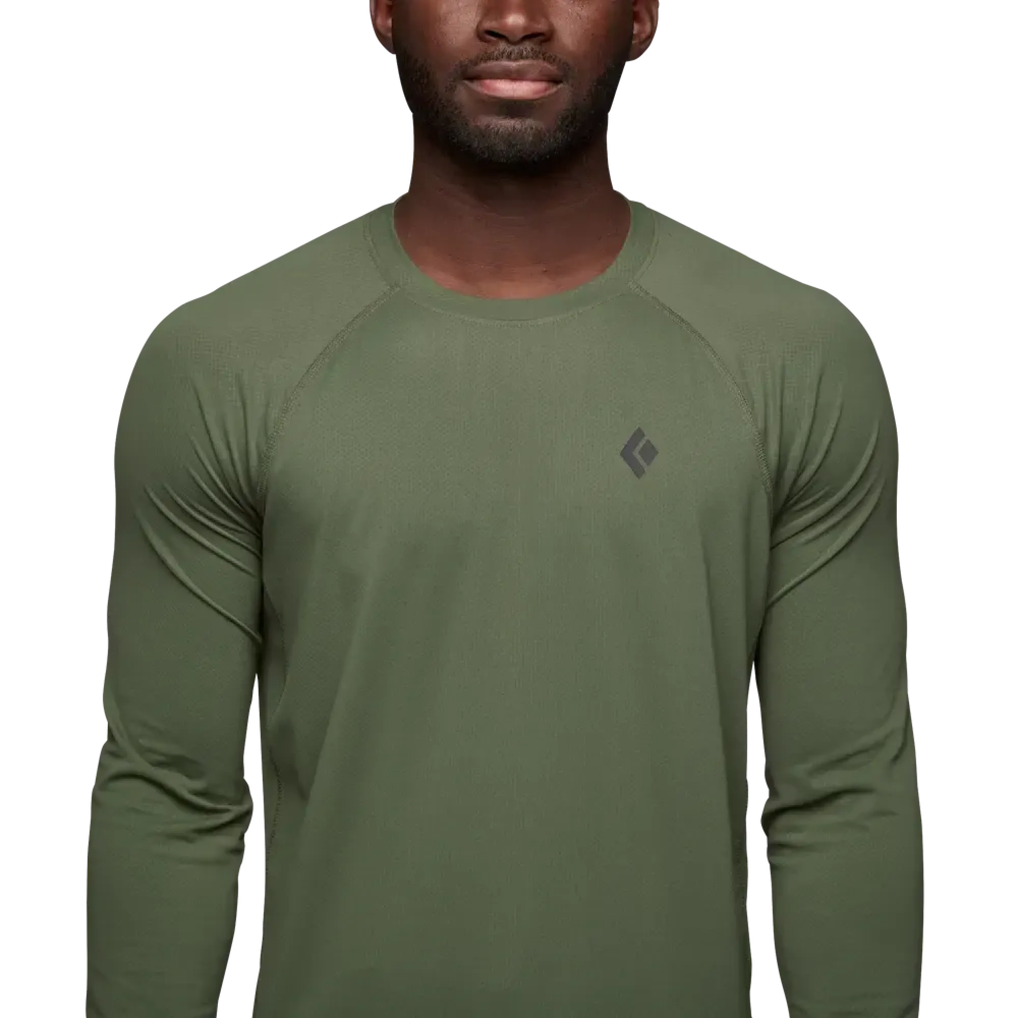 Футболка с длинным рукавом мужская Black Diamond M Alpenglow LS Crew, Tundra, XL (BD 7520923010XLG1) - 2 - Robinzon.ua