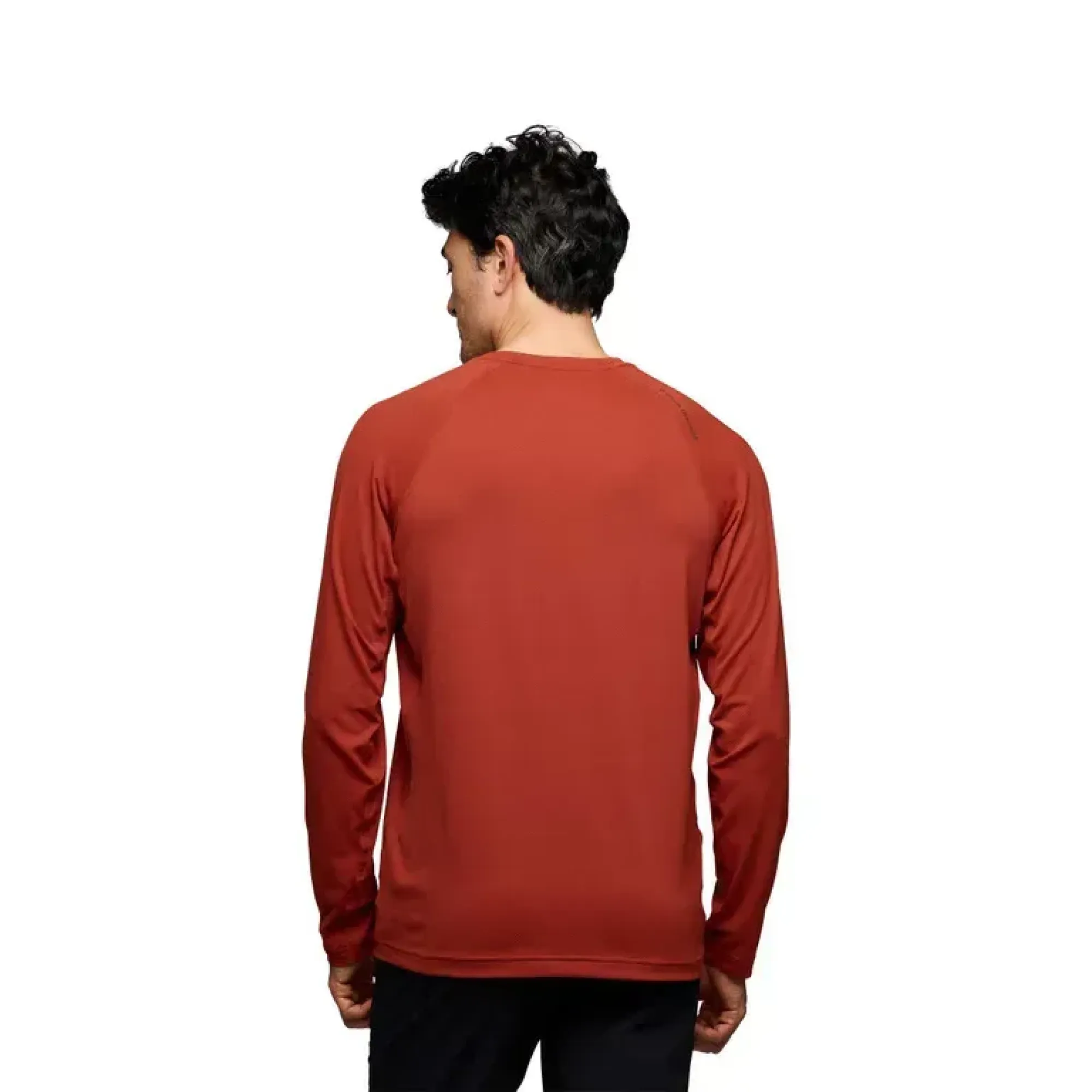 Футболка с длинным рукавом мужская Black Diamond M Alpenglow LS Crew, Burnt Sienna, S (BD 7520926044SML1) - 3 - Robinzon.ua