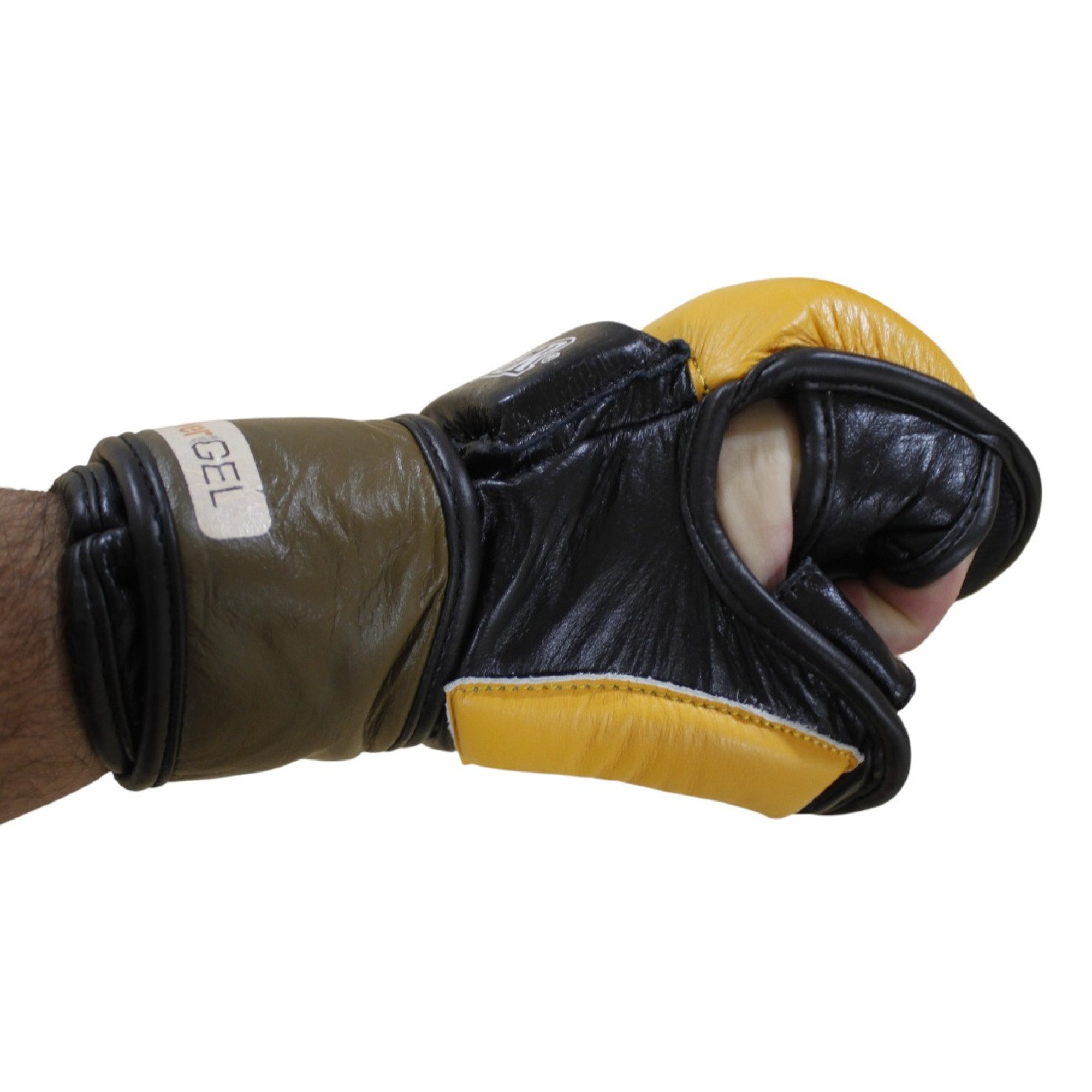 Рукавички для змішаних єдиноборств MMA Sprinter жовто-чорні L - 6 - Robinzon.ua