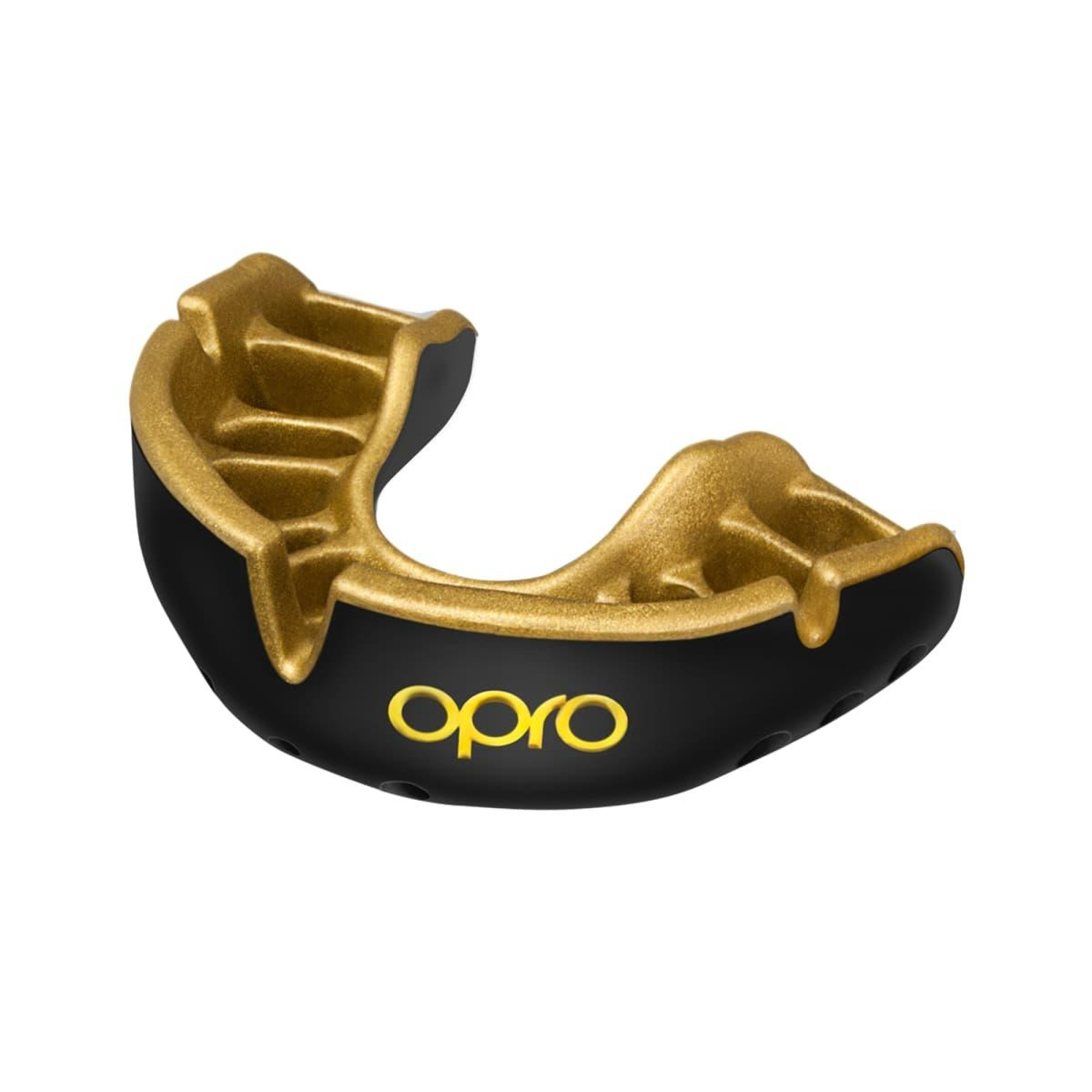 Капа OPRO Gold взрослая (вик 11+) Black/Gold (art.102504001) - 6 - Robinzon.ua