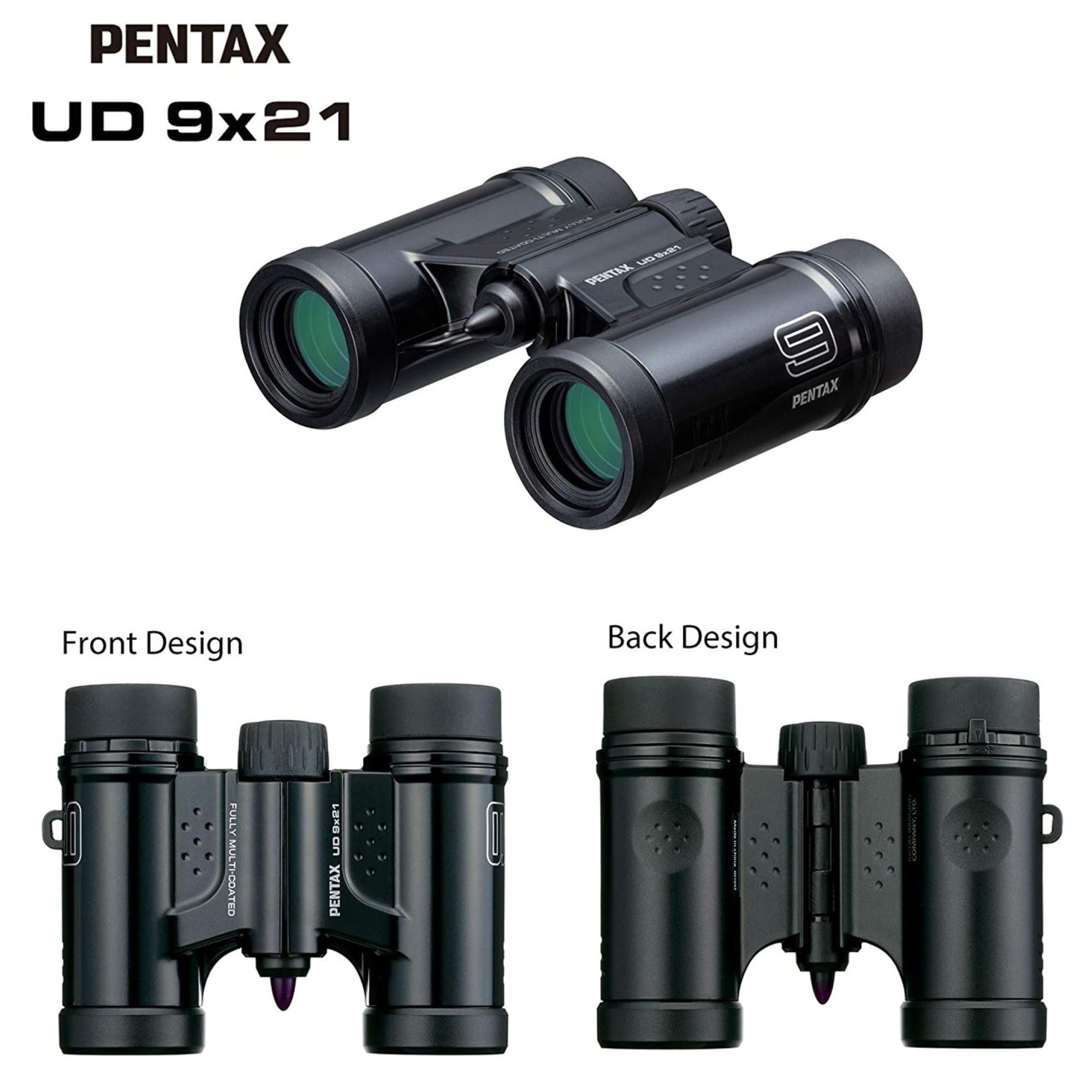 Бінокль Pentax UD 9x21 Black (61811) - 1 - Robinzon.ua