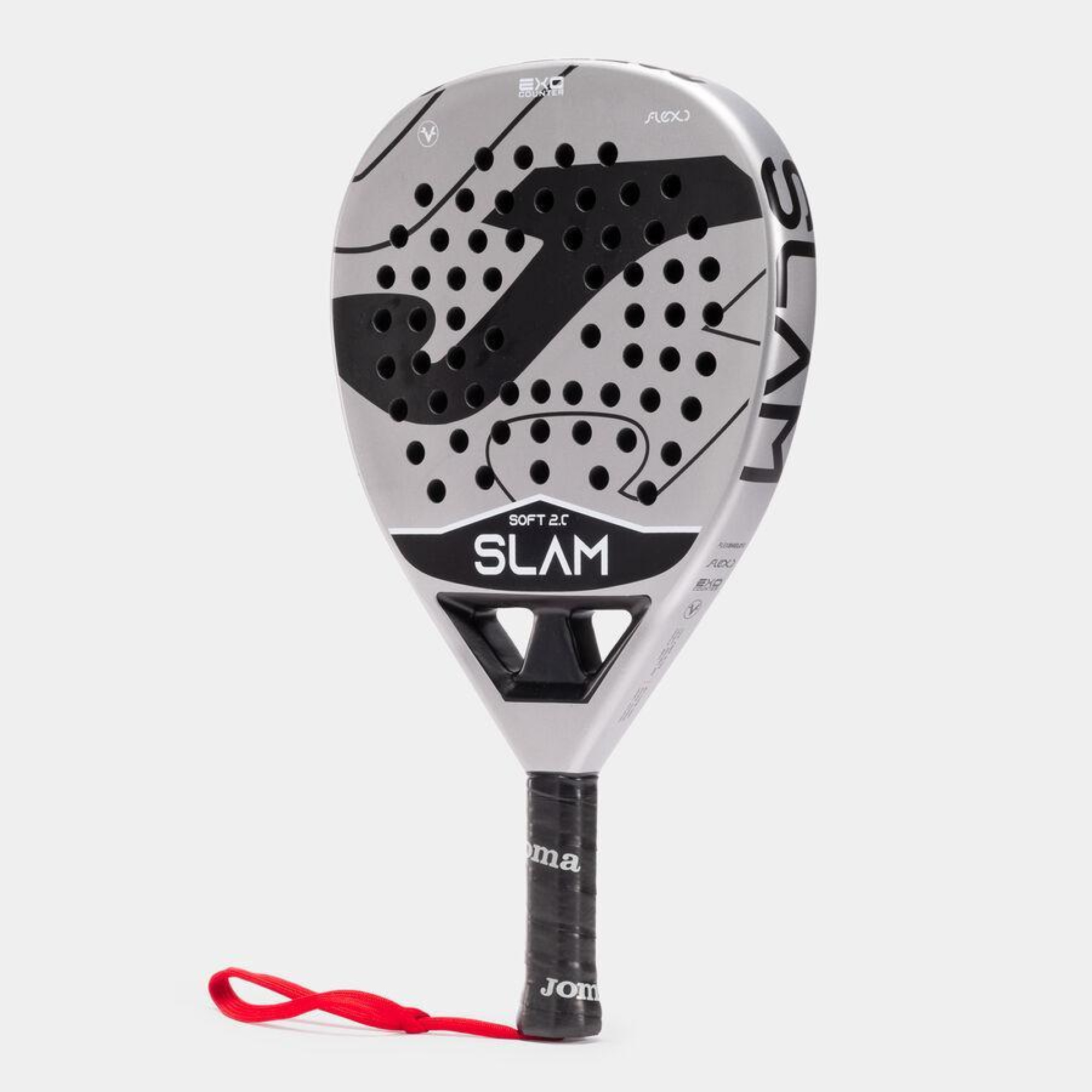 Ракетка для падел тенісу Joma Slam grey with cover 401577.251 - 2 - Robinzon.ua