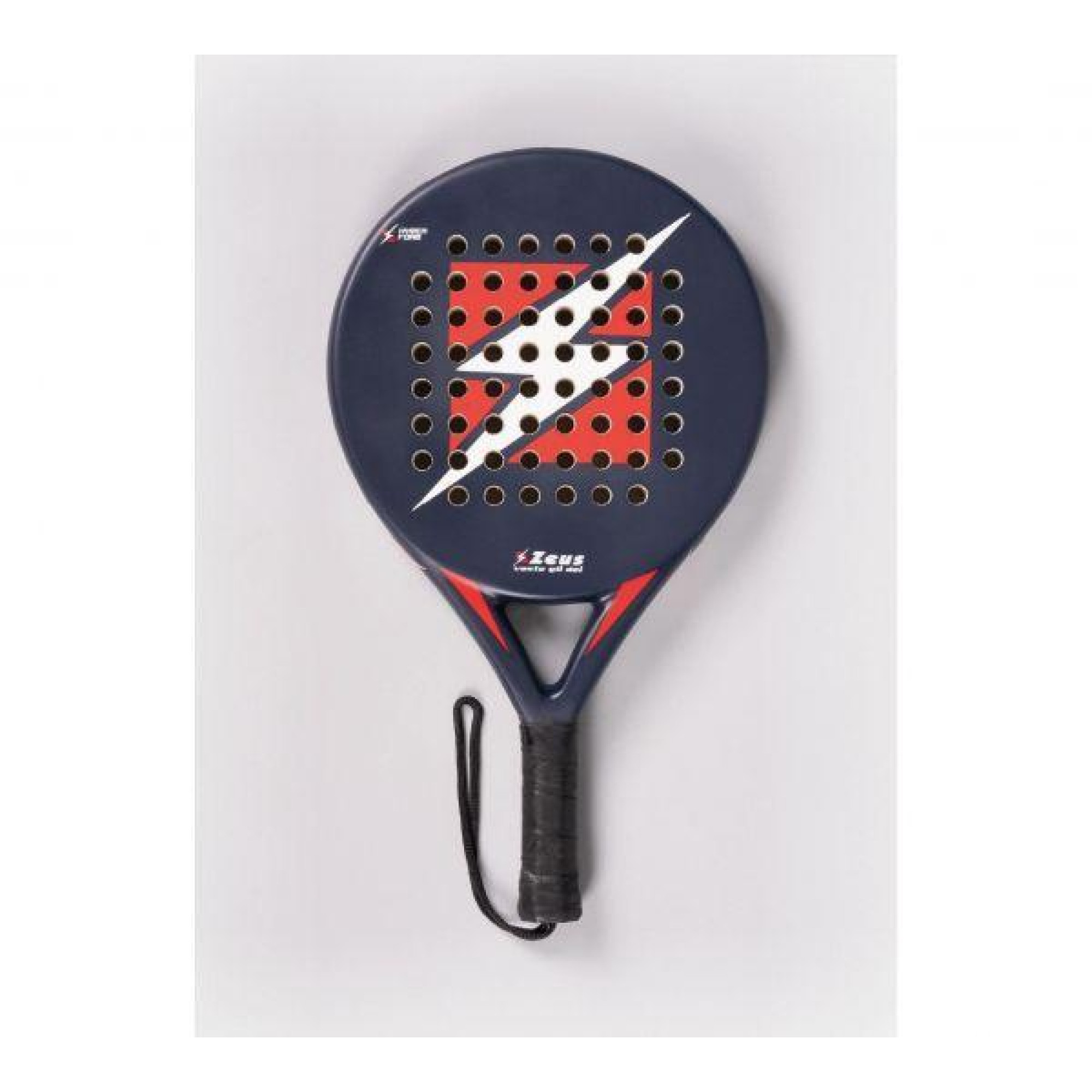 Ракетка для падел тенісу Zeus Racchetta logo bl/re withour cover Z01936 - Robinzon.ua