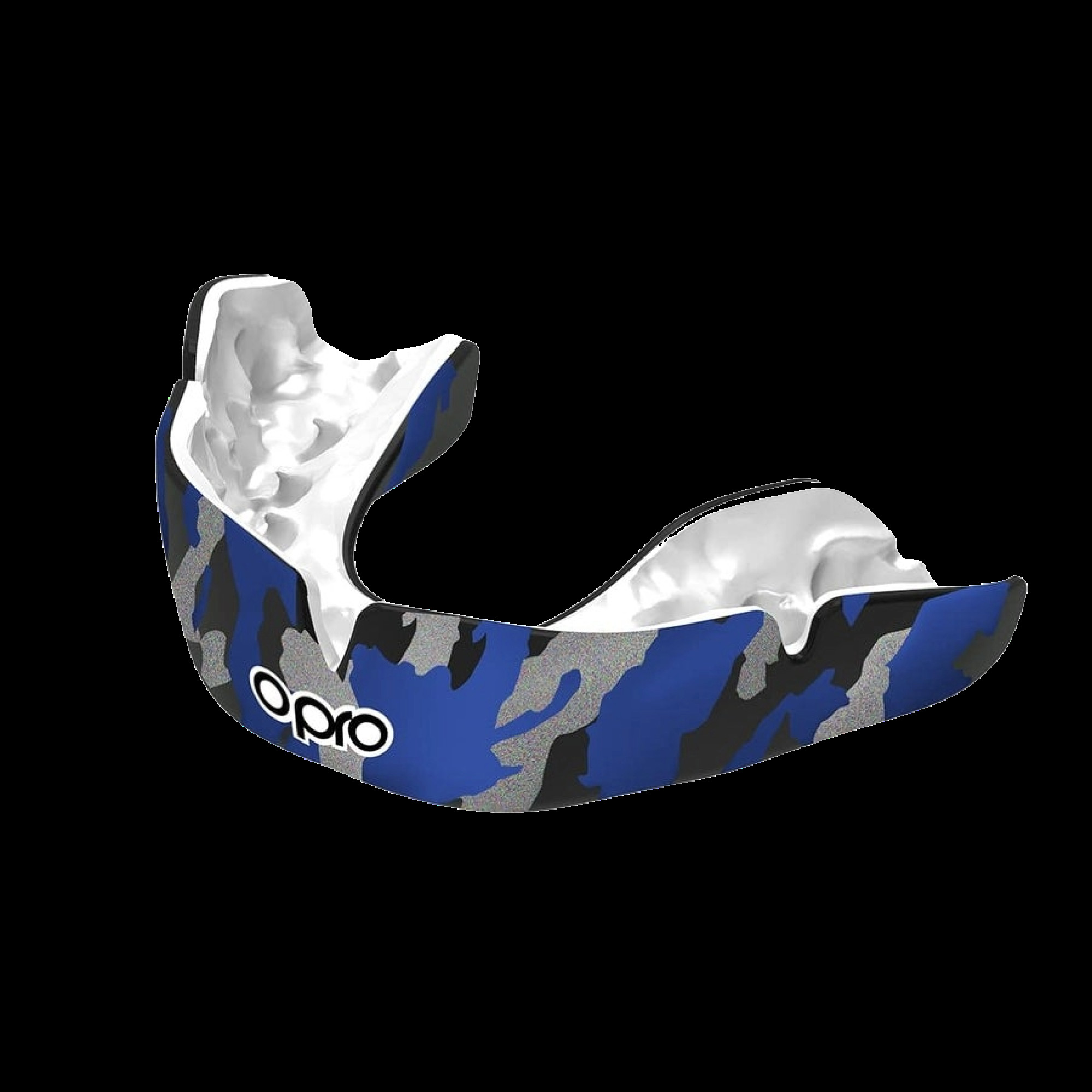 Капа OPRO Instant CAMO доросла (вік 11+) Black/Blue (art.102523001) - 1 - Robinzon.ua