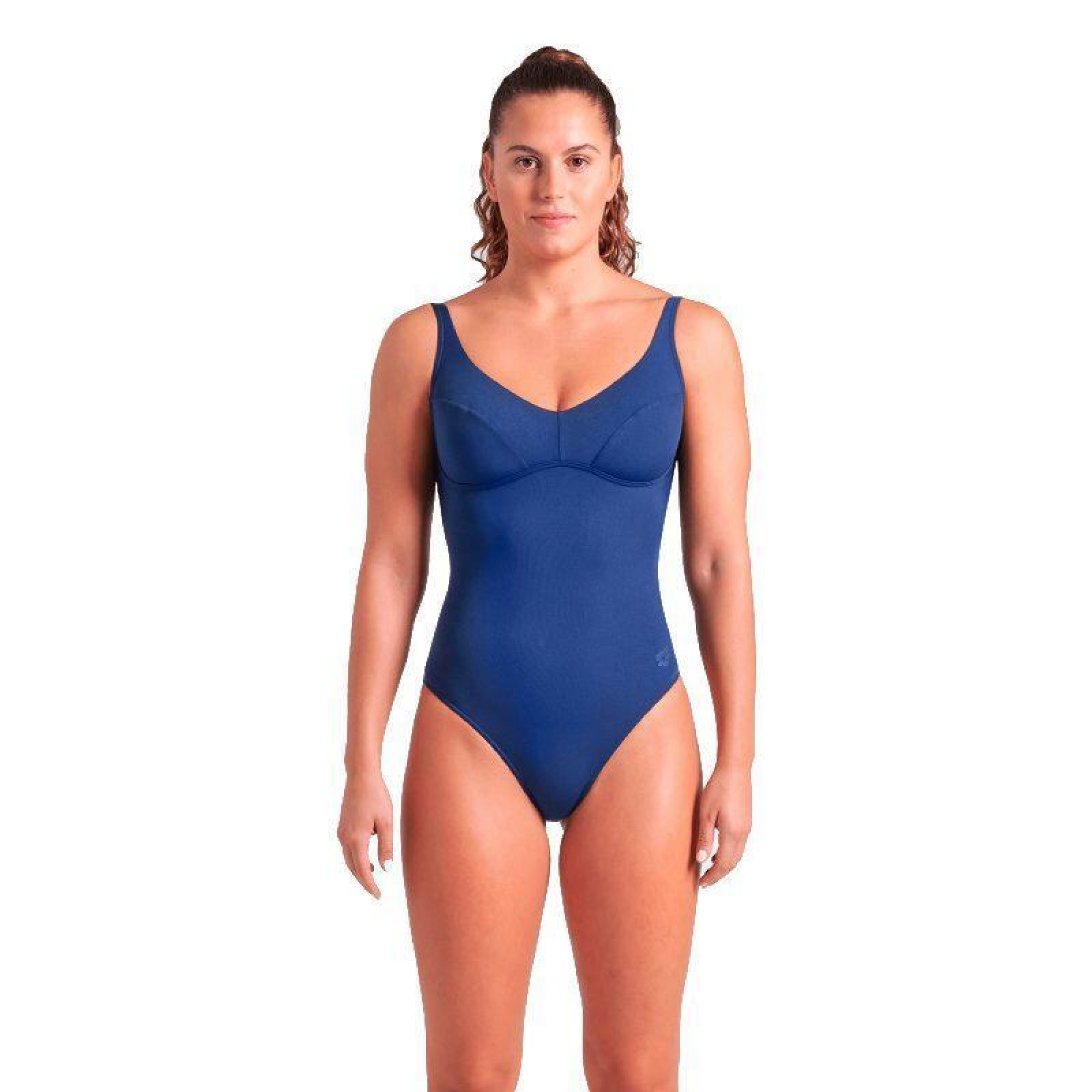 Купальник закритий для жінок Arena SWIMSUIT VICTORIA U BACK SOLID темно-синій Жін 50 008868-700 50 - Robinzon.ua