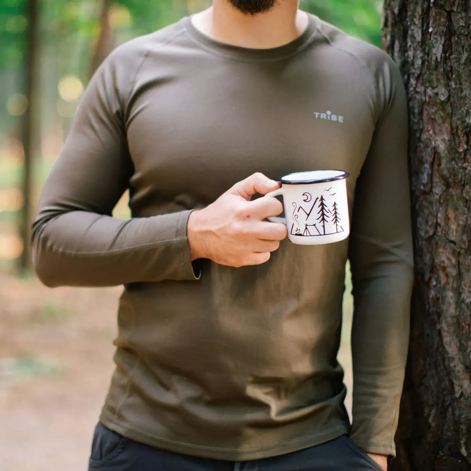 Футболка с длинным рукавом Tribe Coolpass LS T-KI-0007-olive 2XL - 6 - Robinzon.ua