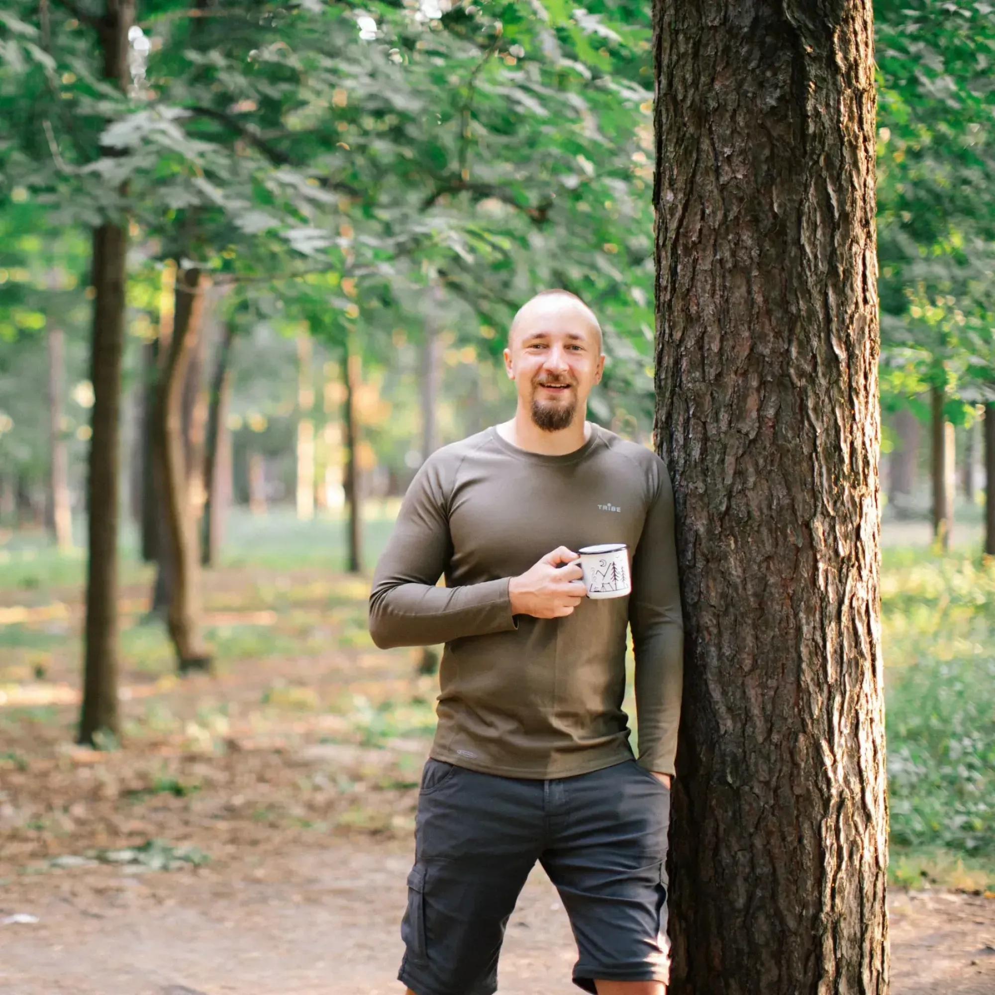 Футболка с длинным рукавом Tribe Coolpass LS T-KI-0007-olive L - 5 - Robinzon.ua