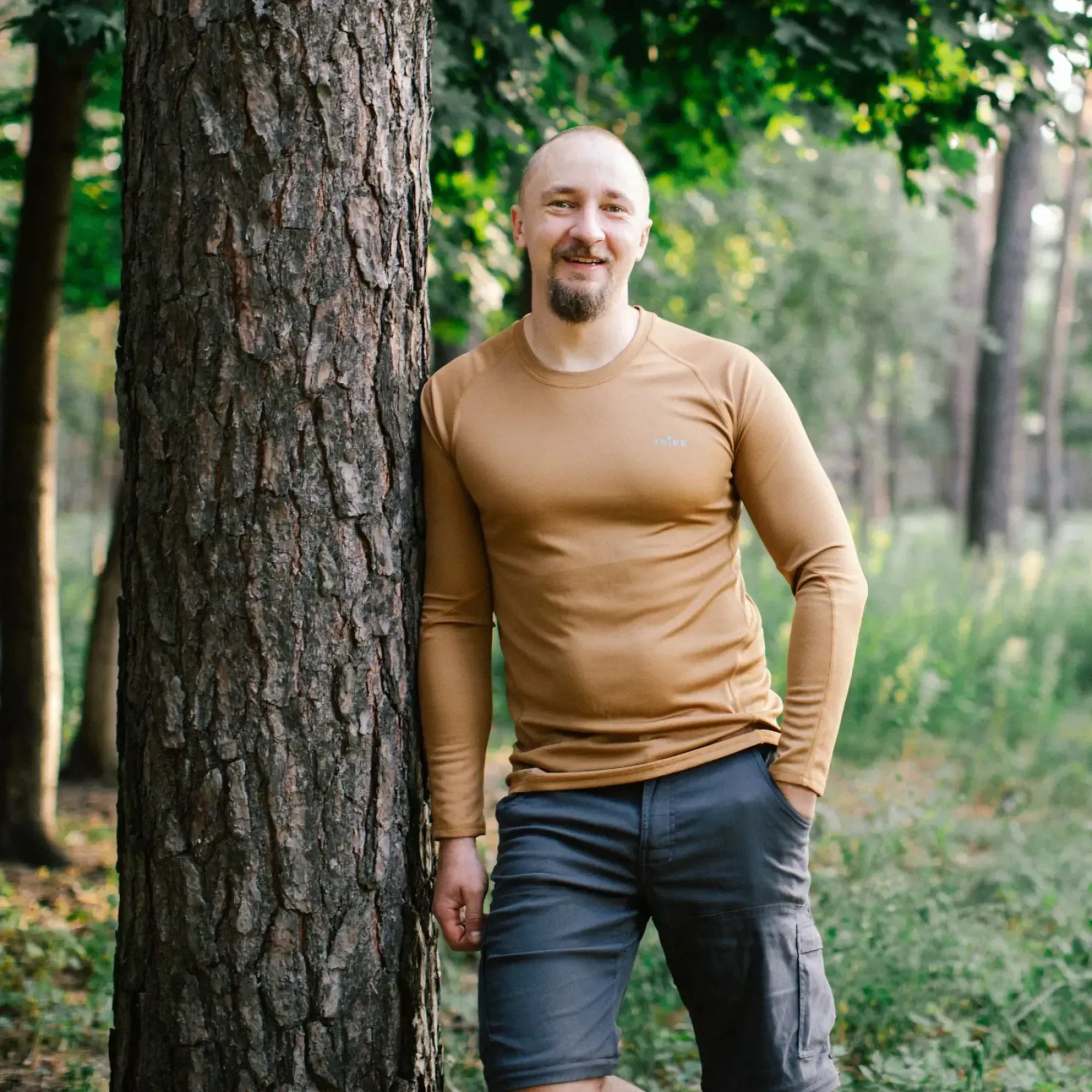 Футболка с длинным рукавом Tribe Coolpass LS T-KI-0007-coyote S - 5 - Robinzon.ua