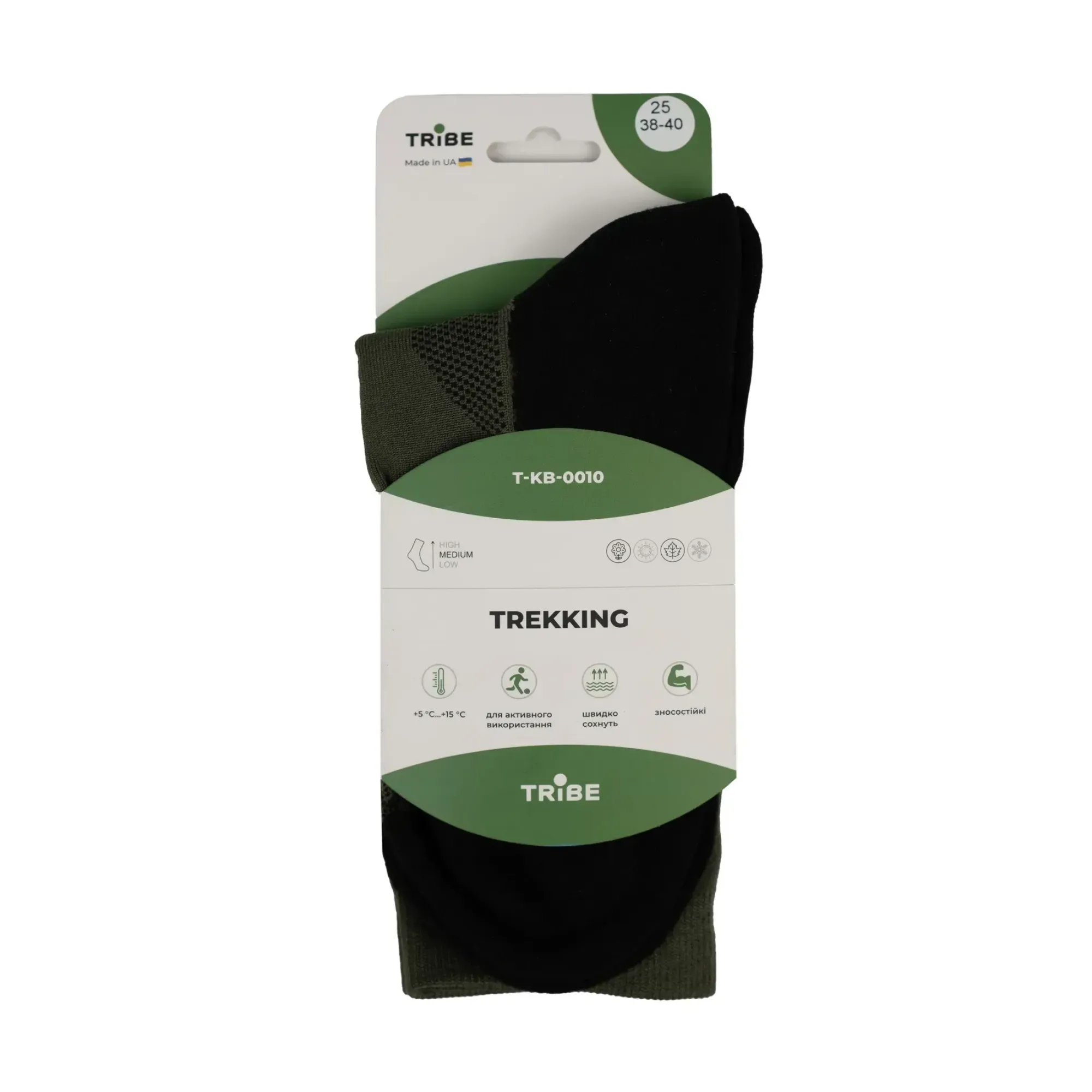 Шкарпетки Tribe Trekking T-KB-0010 Black 41/43 - 8 - Robinzon.ua