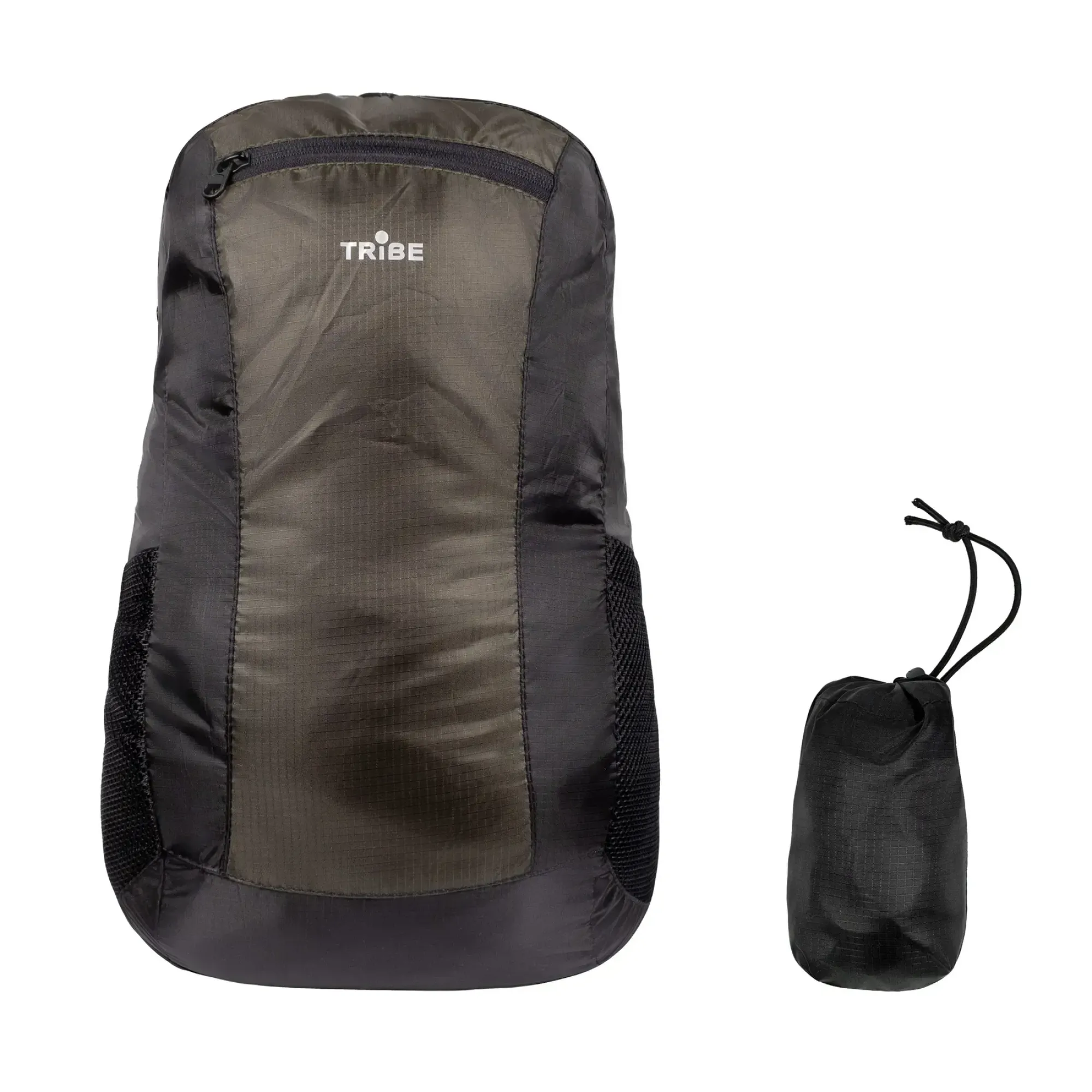 Рюкзак складаний Tribe Compact 24 L, olive - 2 - Robinzon.ua