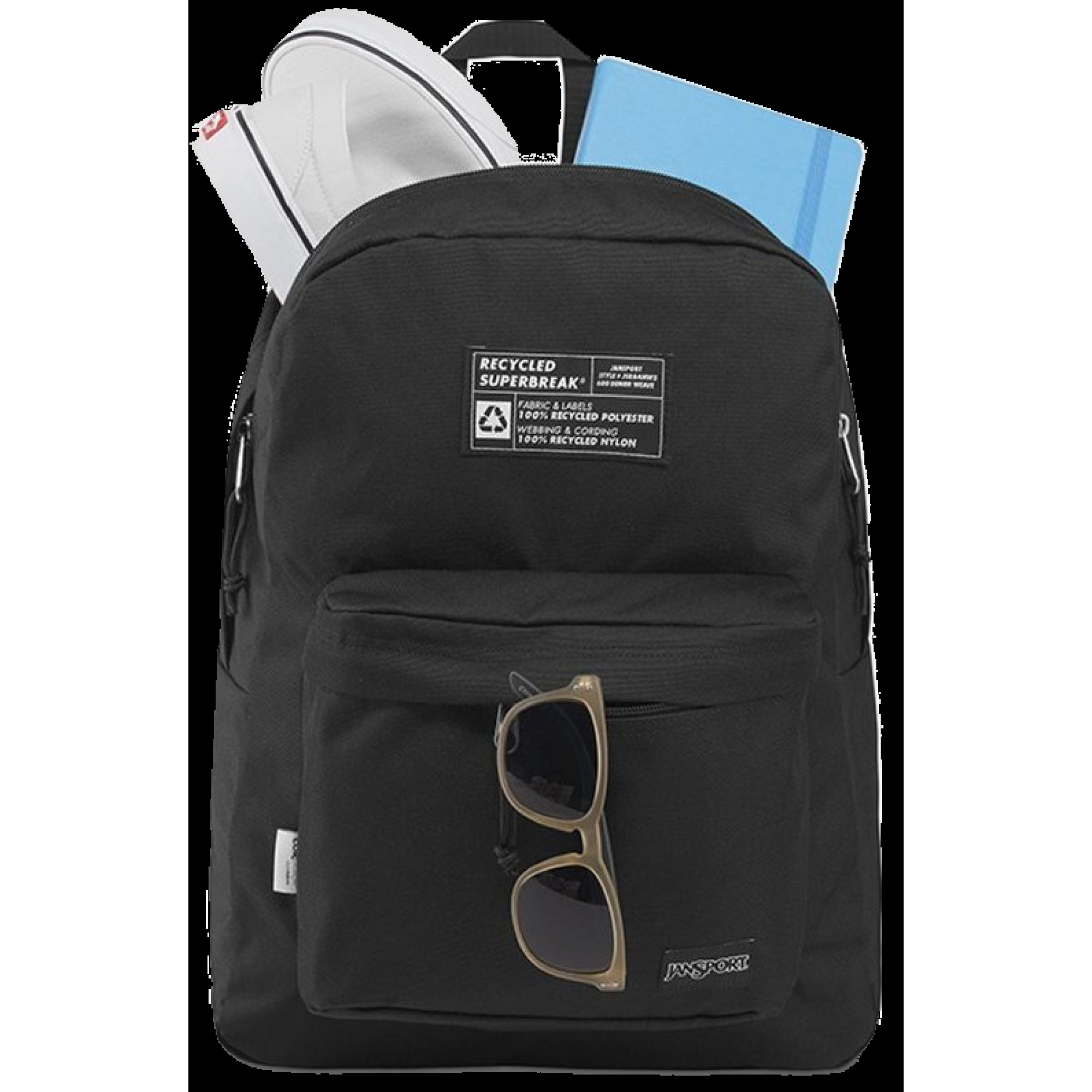 Городской рюкзак 26L Jansport Superbreak черный - 4 - Robinzon.ua