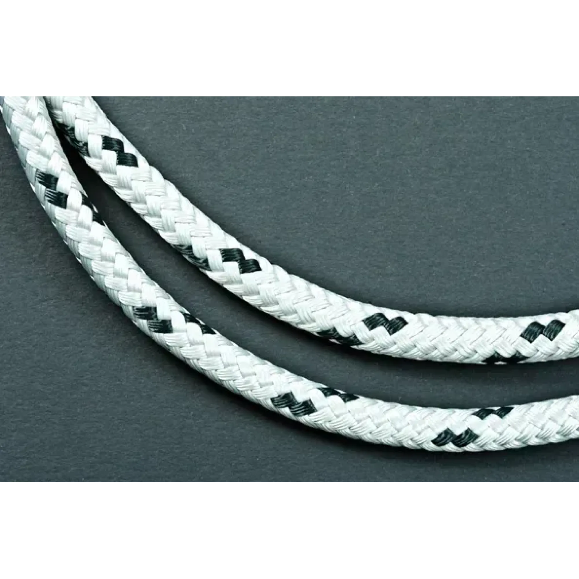 Яхтова універсальна мотузка на метраж Lanex Breeze 8, white/blue/black (LNX W080LBR5B) - 1 - Robinzon.ua