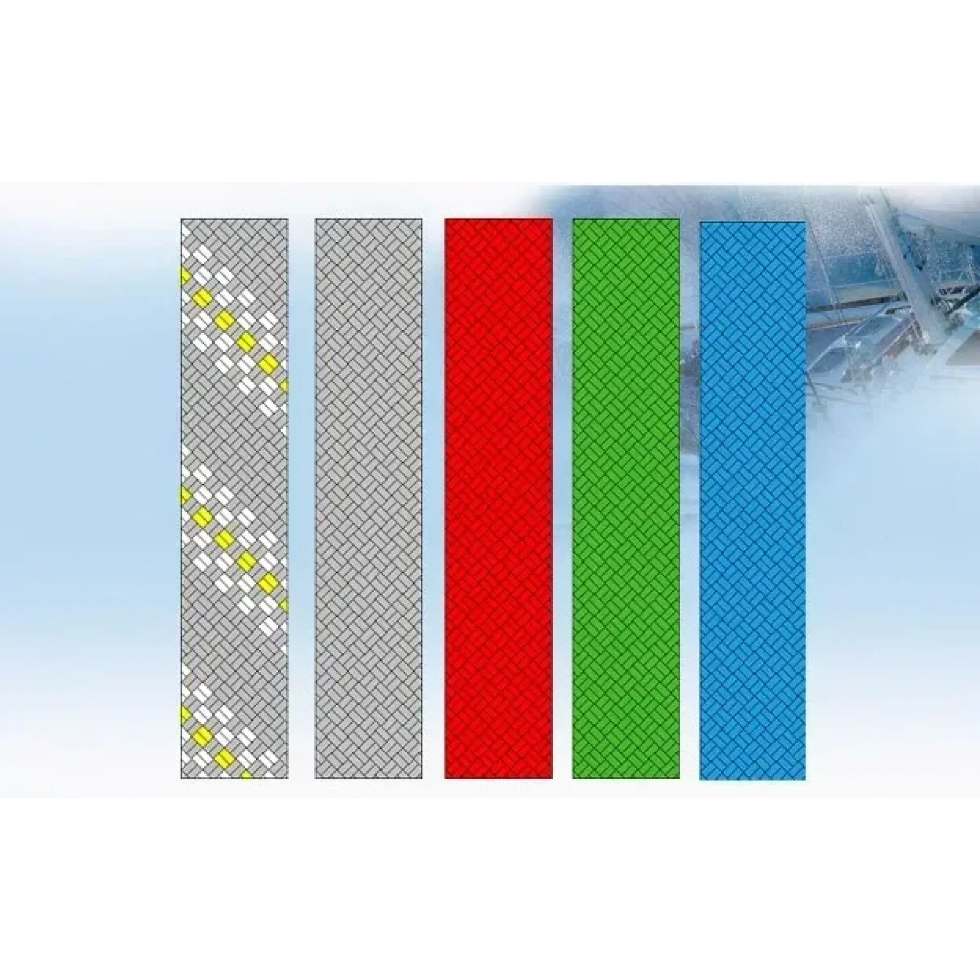 Крейсерська мотузка на метраж Lanex Blizzard 10, red/white/yellow (LNX W100LBL5E) - Robinzon.ua