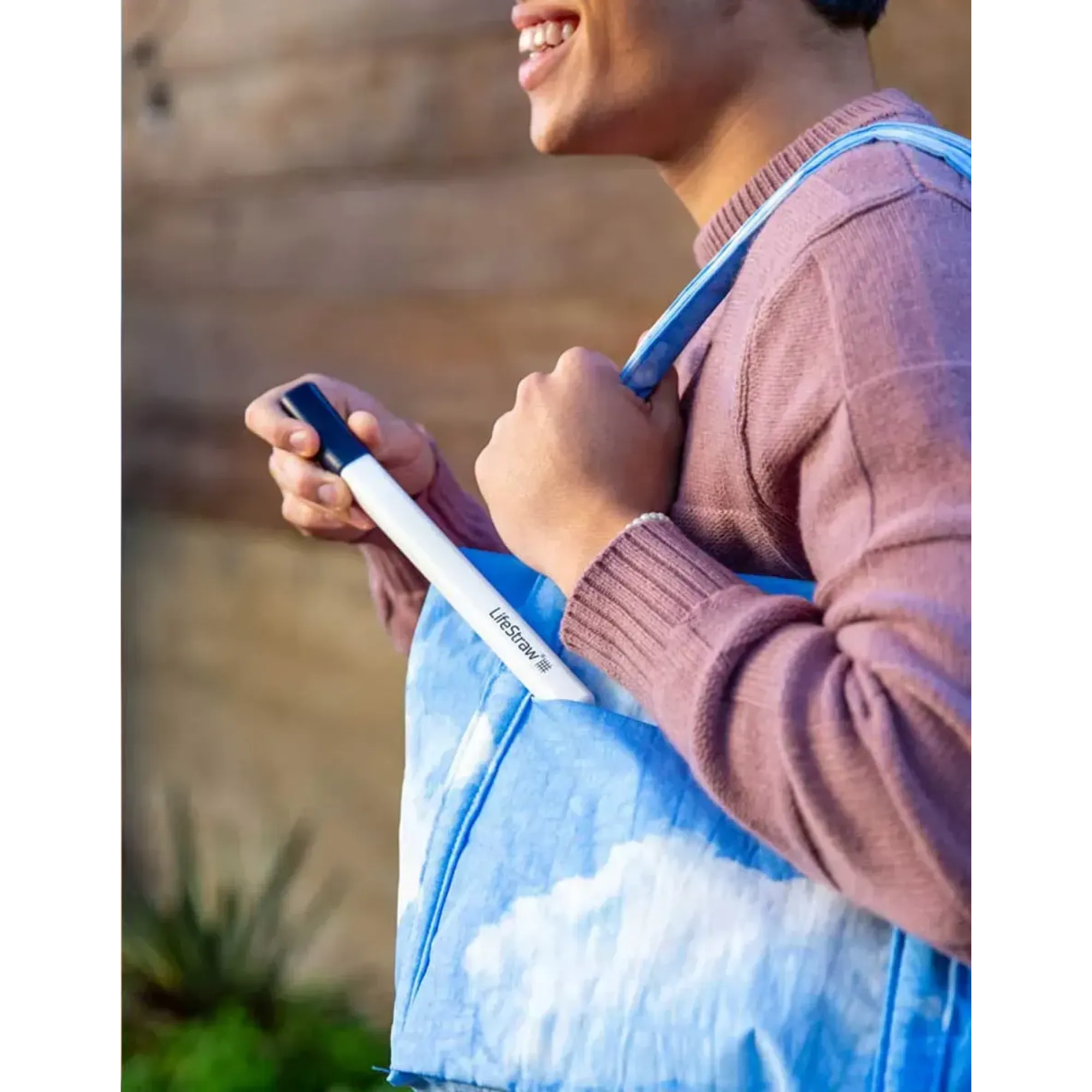 Фильтр для воды LifeStraw SIP, 1 шт с футляром для переноски, Stormy Blue (LSW LSSIP1SBWW) - 5 - Robinzon.ua