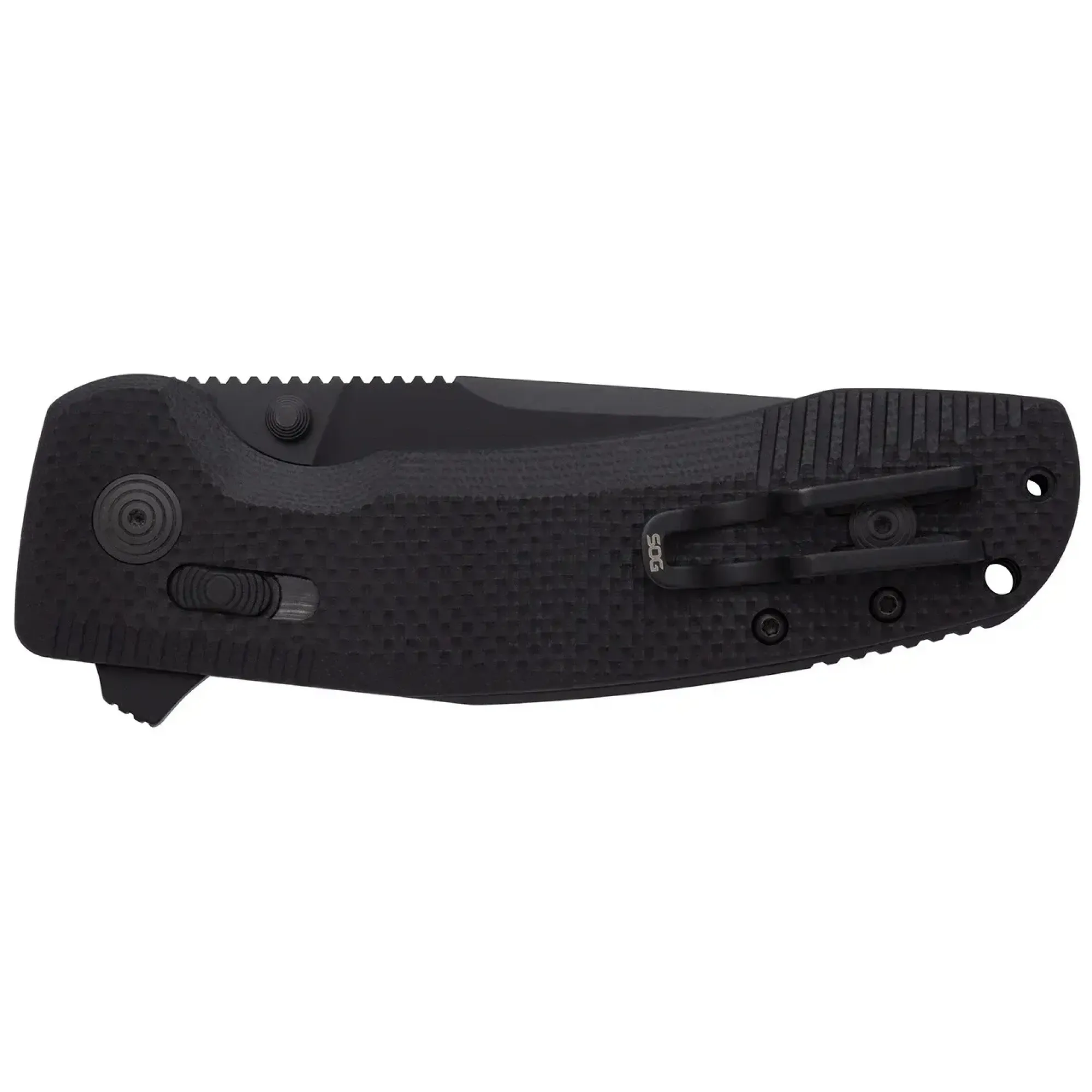 Розкладний ніж SOG TAC XR, Black/Partially Serrated (SOG 12-38-03-41) - 5 - Robinzon.ua