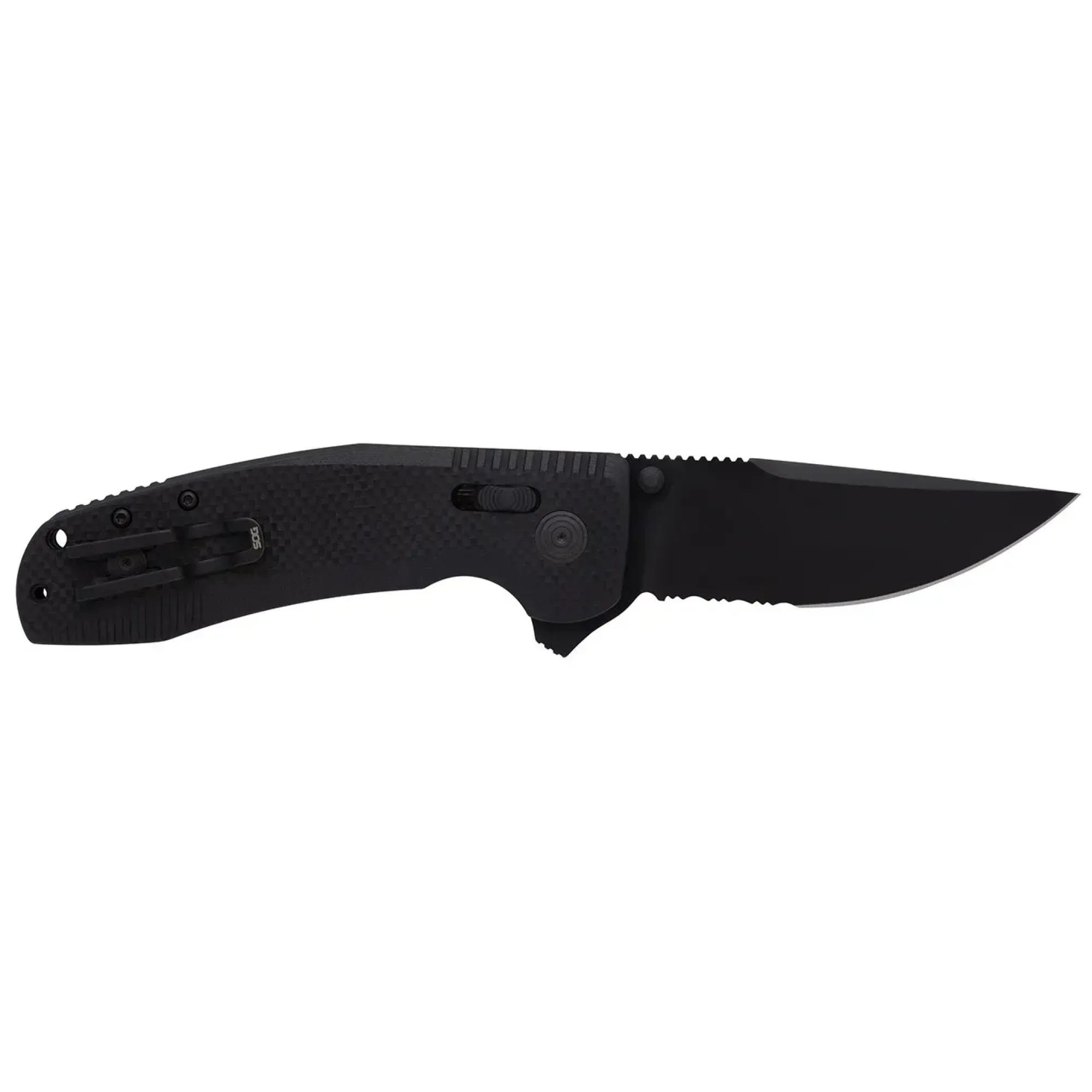 Розкладний ніж SOG TAC XR, Black/Partially Serrated (SOG 12-38-03-41) - Robinzon.ua