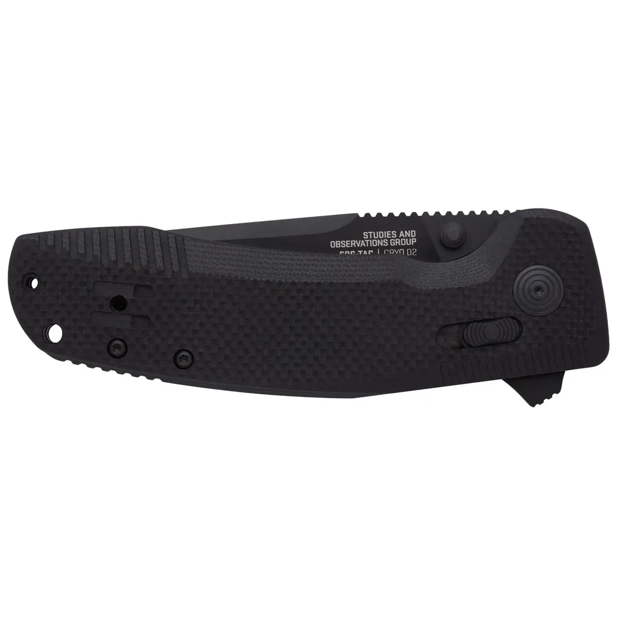 Розкладний ніж SOG TAC XR, Black/Partially Serrated (SOG 12-38-03-41) - 4 - Robinzon.ua