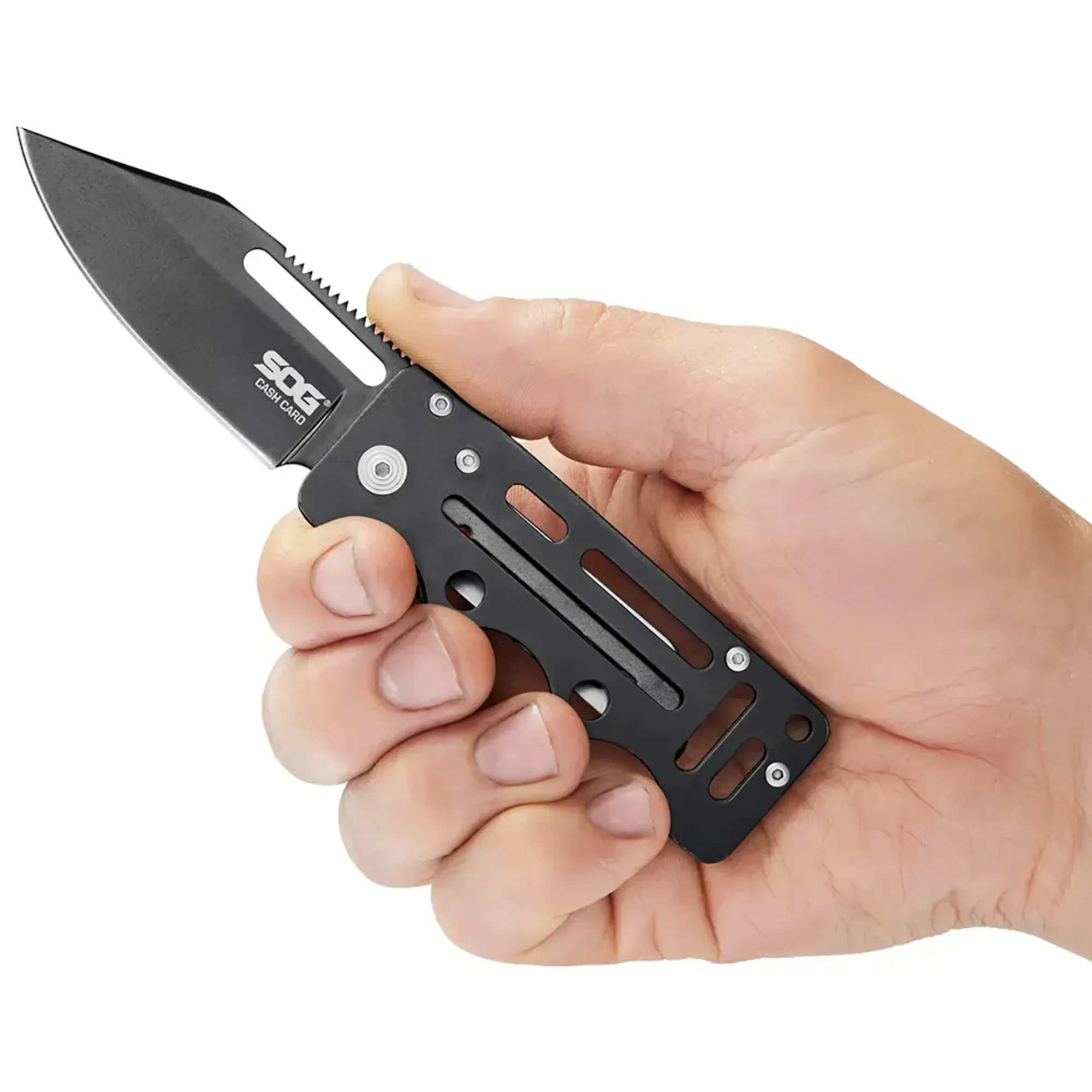 Розкладний ніж SOG CashCard, Black (SOG EZ4-CP) - 7 - Robinzon.ua