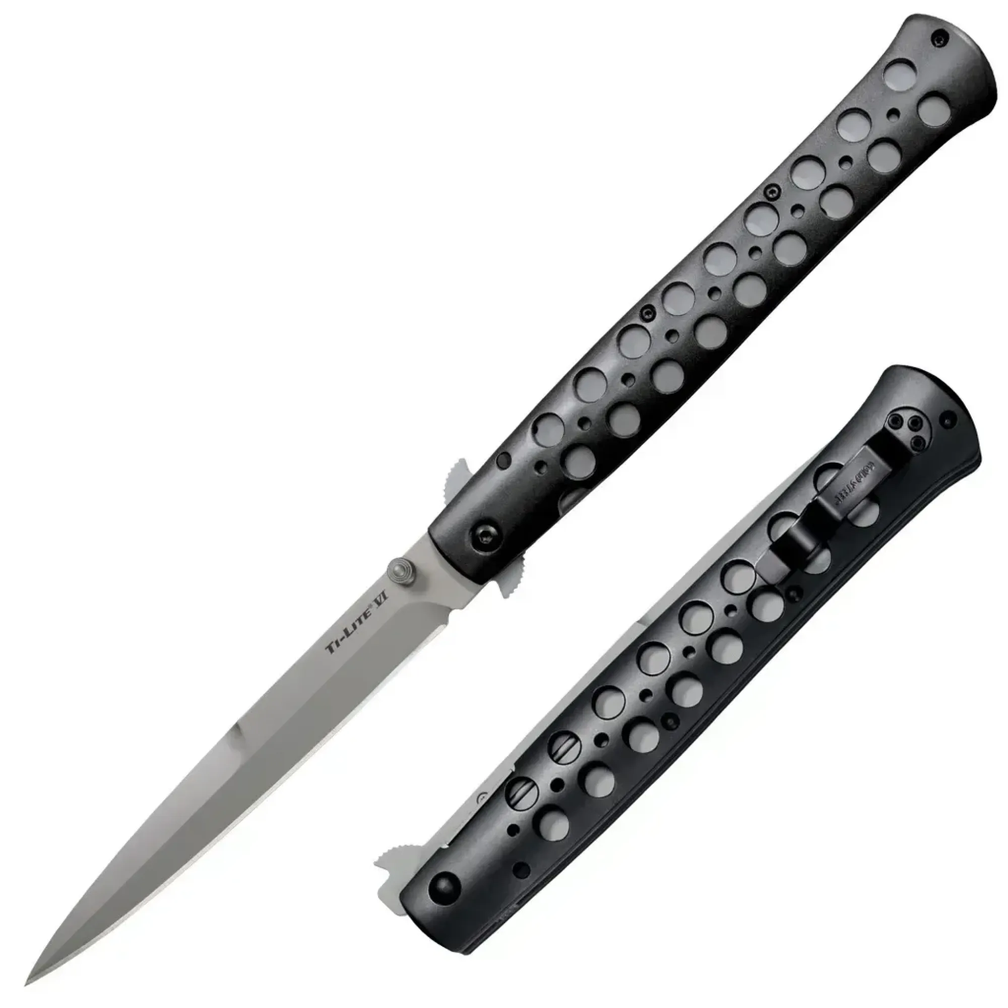 Ніж складаний Cold Steel 6" TI-Lite, Aluminium Handle, S35VN (2018), Black (CST CS-26B6) - 2 - Robinzon.ua