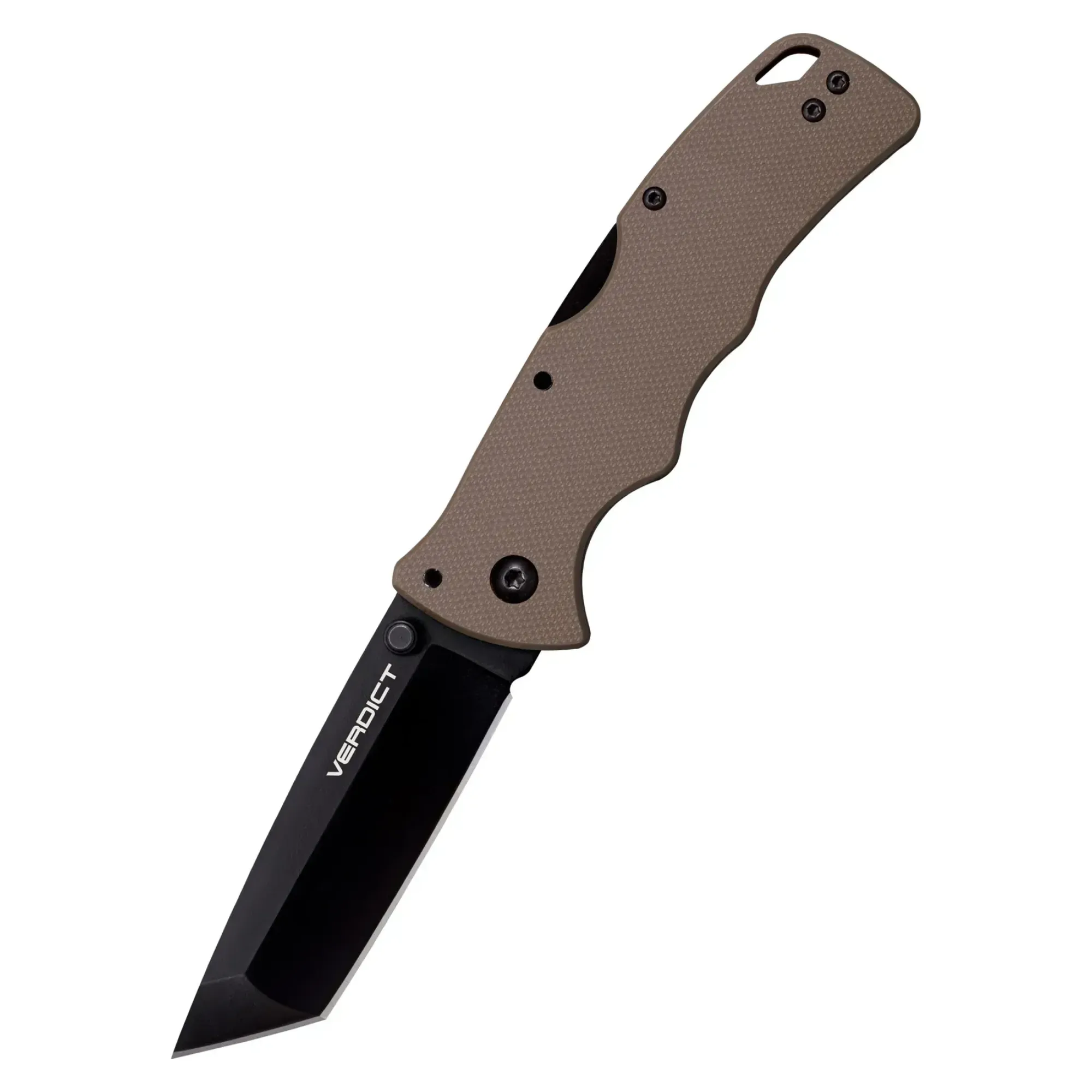 Ніж складаний Cold Steel 3" Verdict, Tanto, AUS10A, FDE (CST CS-FL-C3T10AFDE) - Robinzon.ua