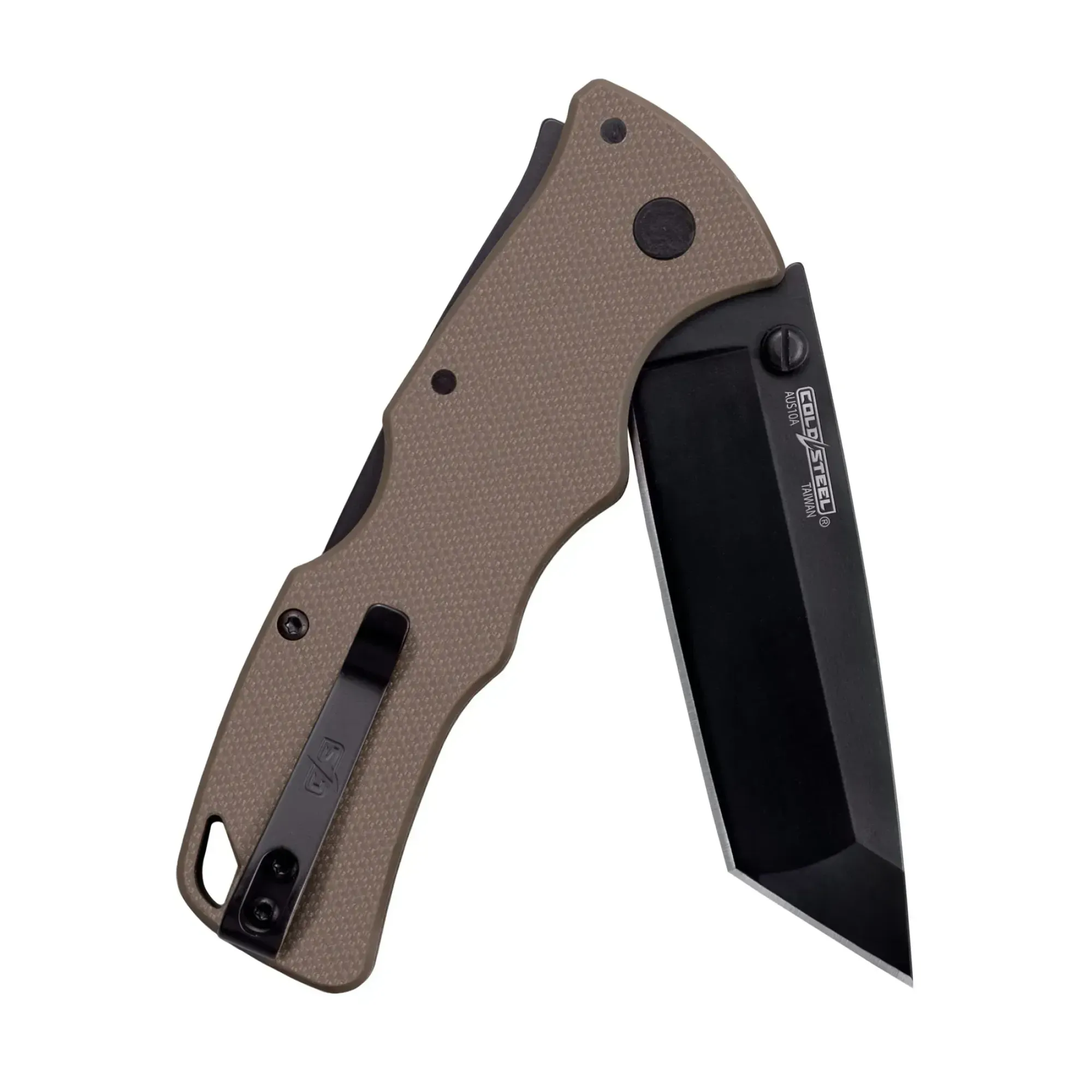 Ніж складаний Cold Steel 3" Verdict, Tanto, AUS10A, FDE (CST CS-FL-C3T10AFDE) - 2 - Robinzon.ua