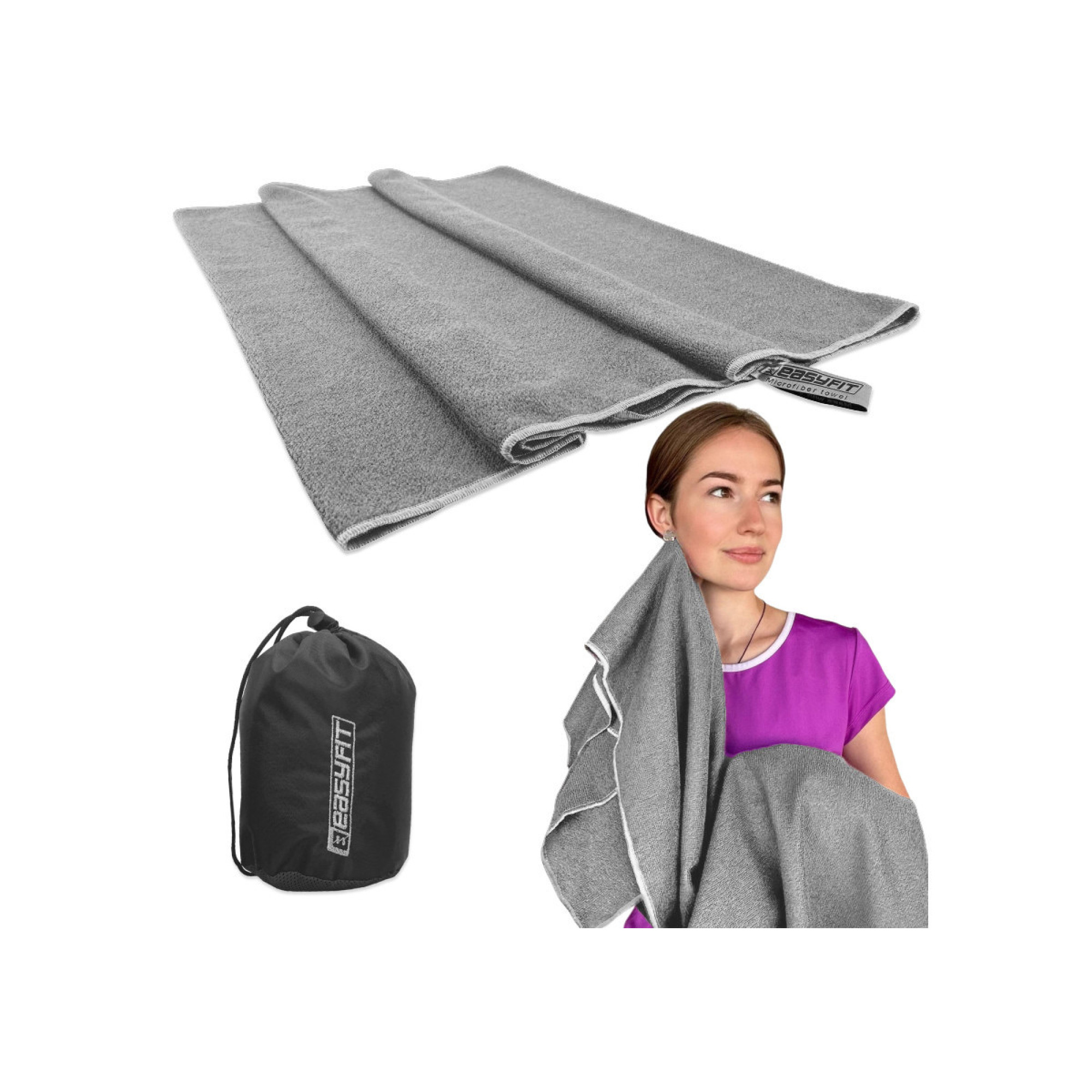 Рушник із мікрофібри 140х60 см EasyFit EagleWing в сумочці - 1 - Robinzon.ua