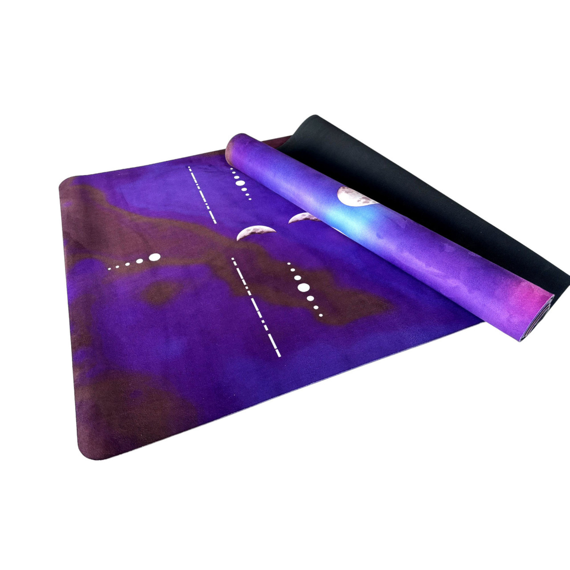 Килимок для йоги EasyFit BlueMoon (замша-каучук) фіолетовий - 1 - Robinzon.ua