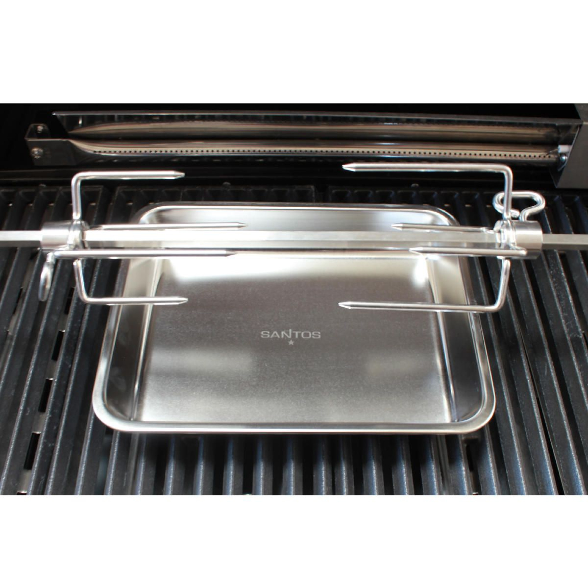Піддон з нержавіючої сталі для гриля SANTOS, малий, 26,9 х 4 х 20,9 см 899416 - 2 - Robinzon.ua