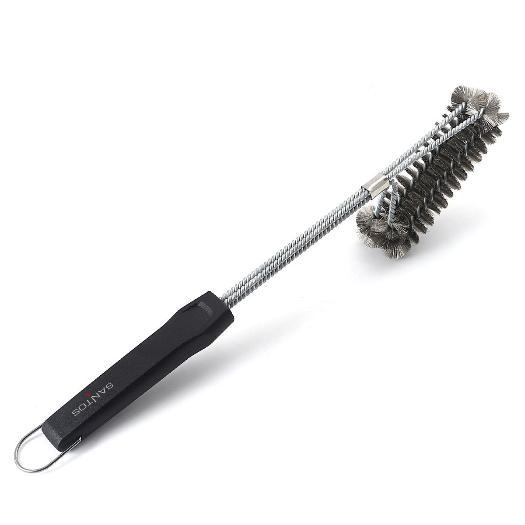 Щітка для гриля SANTOS двохрядна, нержавіюча сталь, 45см 232364 - Robinzon.ua