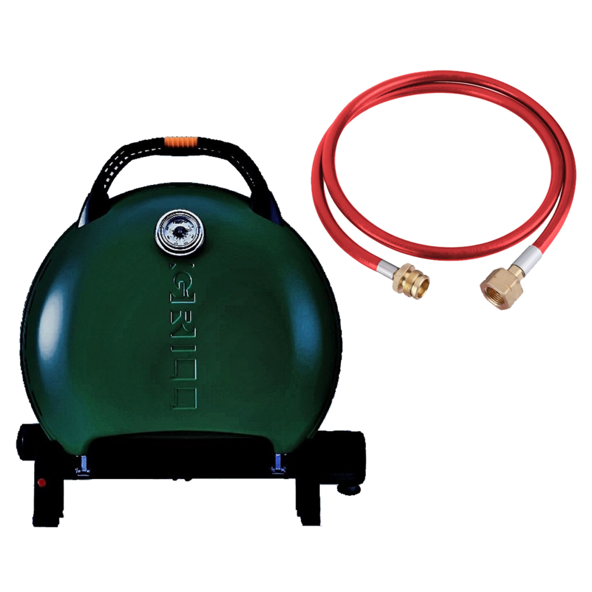 КОМПЛЕКТ Портативний переносний газовий гриль O-GRILL 600T, зелений + шланг в подарунок! - Robinzon.ua