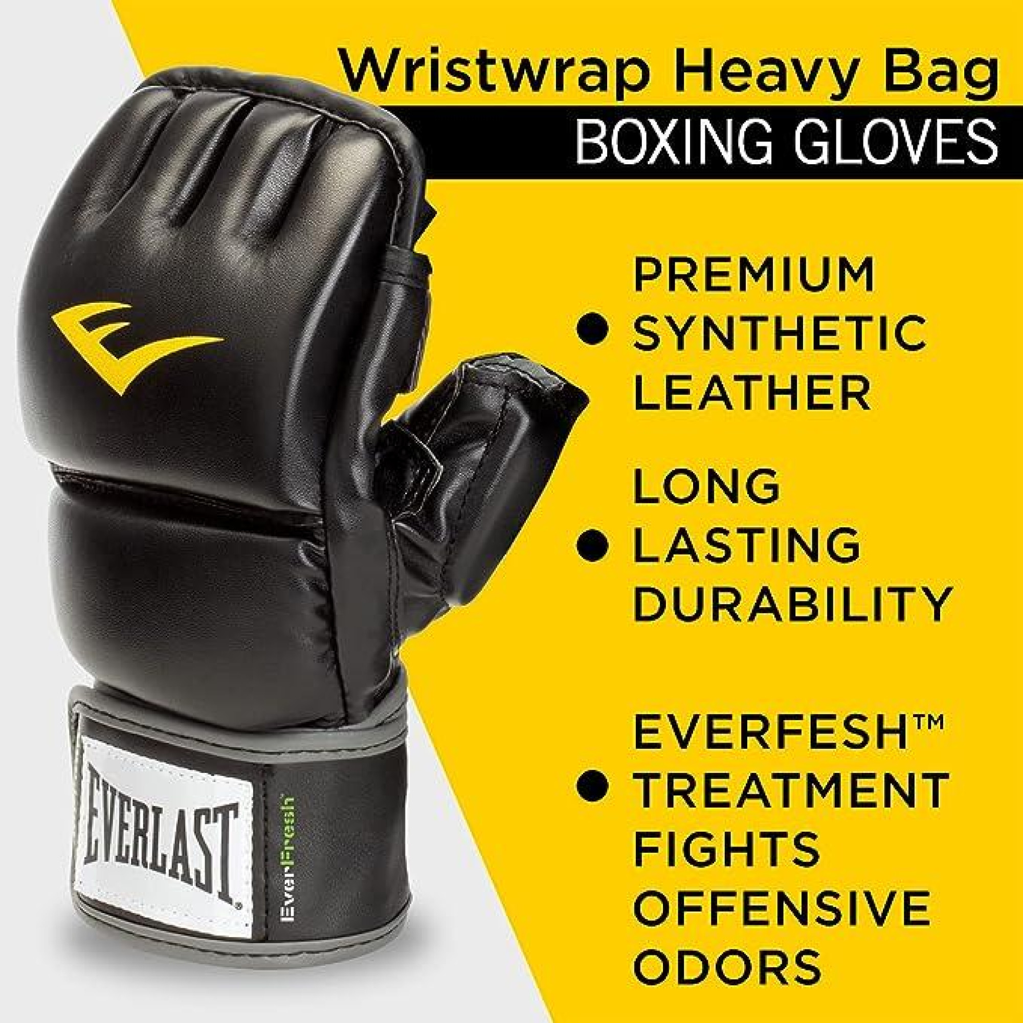Рукавиці MMA Everlast WRIST WRAP HB GL Чорний L/XL (883341-70-8) - 1 - Robinzon.ua