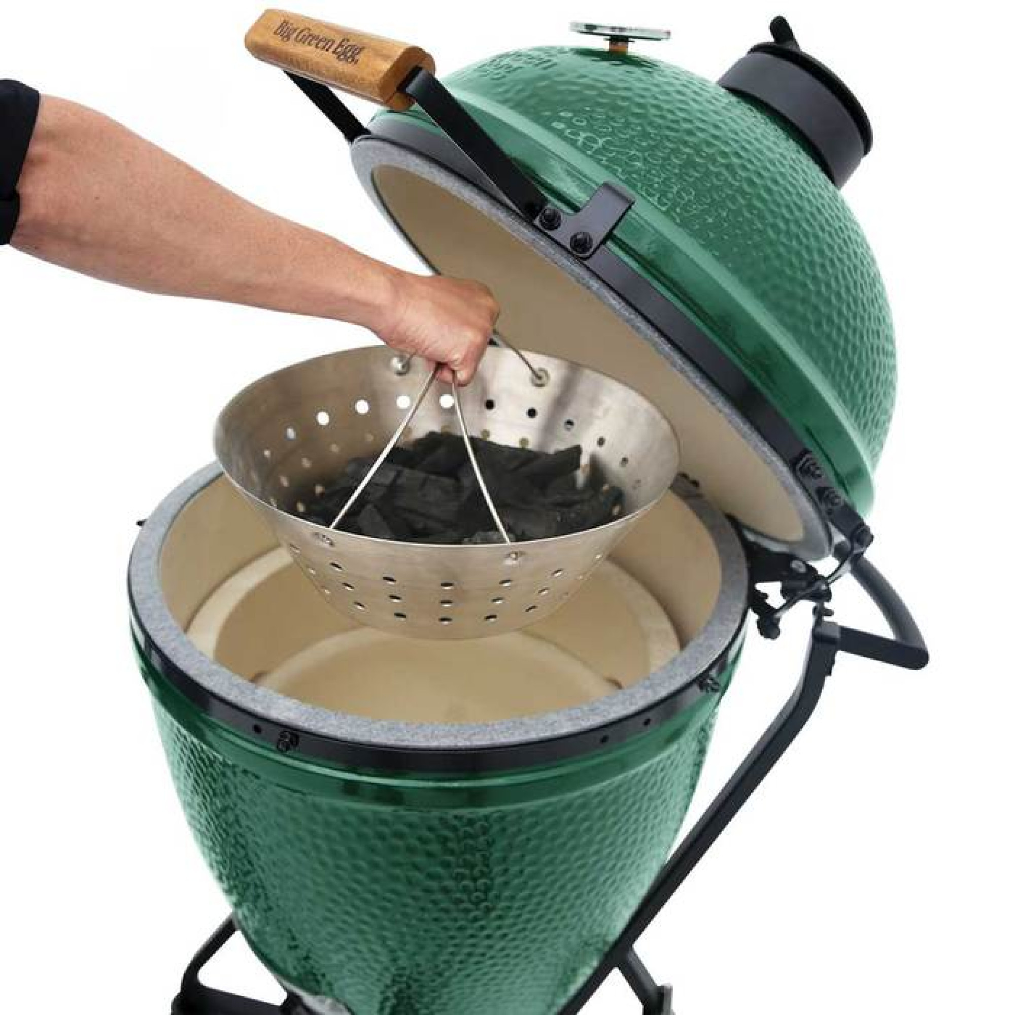 Корзнінка для вугілля металева Big Green Egg XL 122681 Корзнінка для вугілля металева Big Green Egg XL 122681 - Robinzon.ua