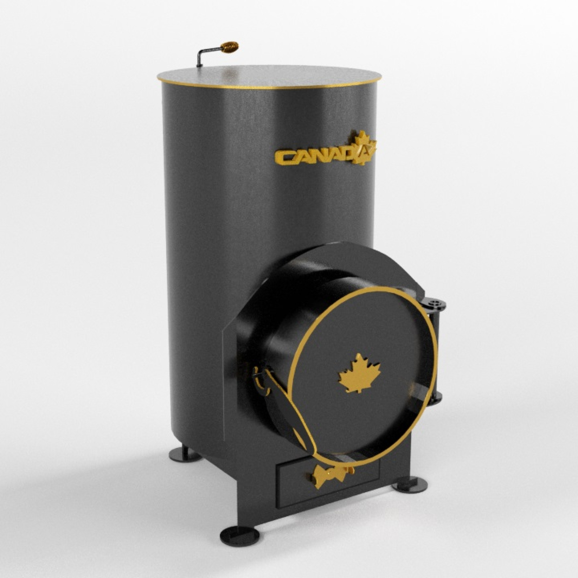Буржуйка «Canada» 85 м3 с зольником - 1 - Robinzon.ua