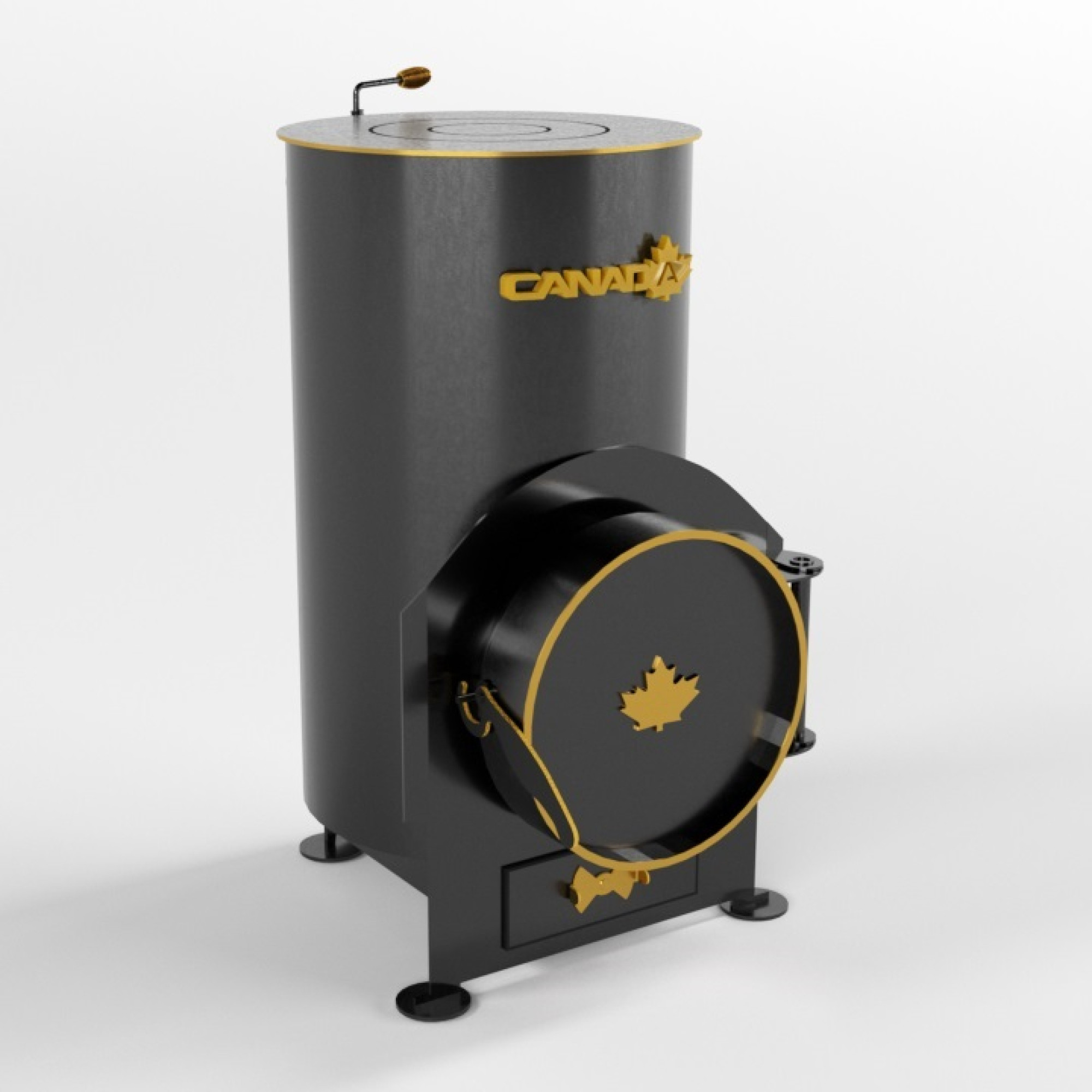 Буржуйка «Canada» 85 м3 с зольником LUX - 1 - Robinzon.ua