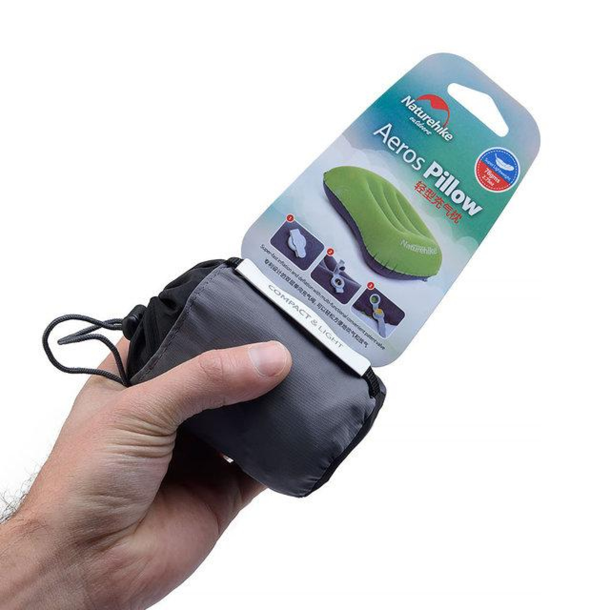 Подушка надувна для легкохода Naturehike зелена NH17T013-Z - 3 - Robinzon.ua