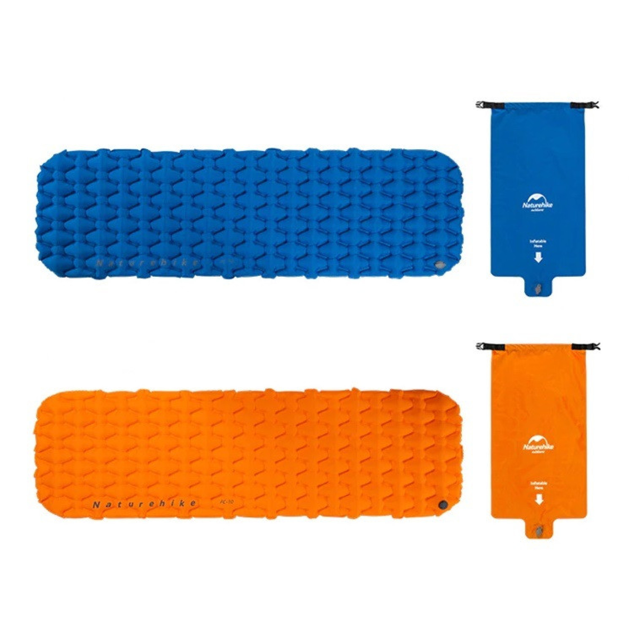 Подушка/гермомешок/насос Naturehike оранжевая NH19Q033-D. - 2 - Robinzon.ua