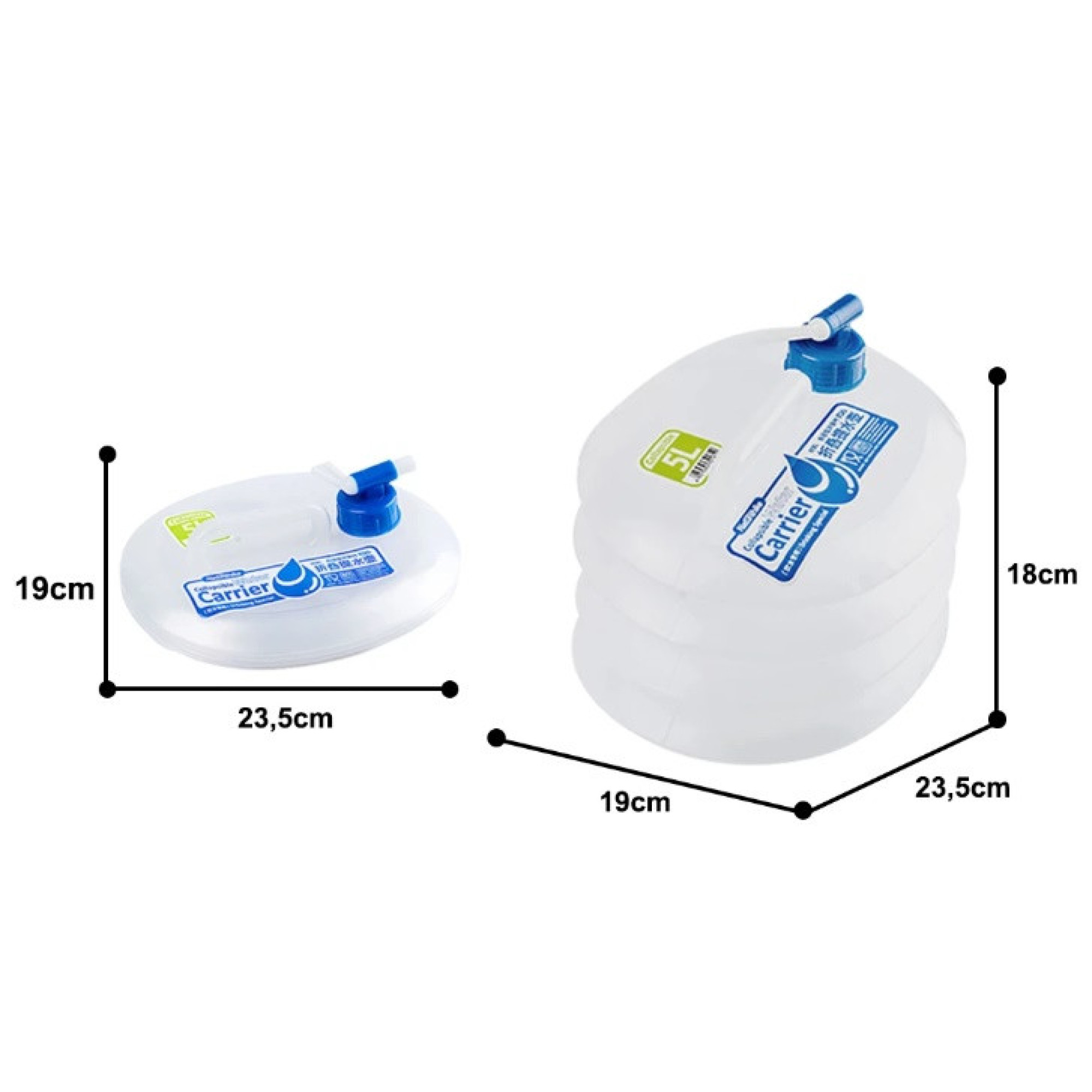 Сложная канистра для воды Naturehike ПЭ 5 л NH14S002-T. - 2 - Robinzon.ua